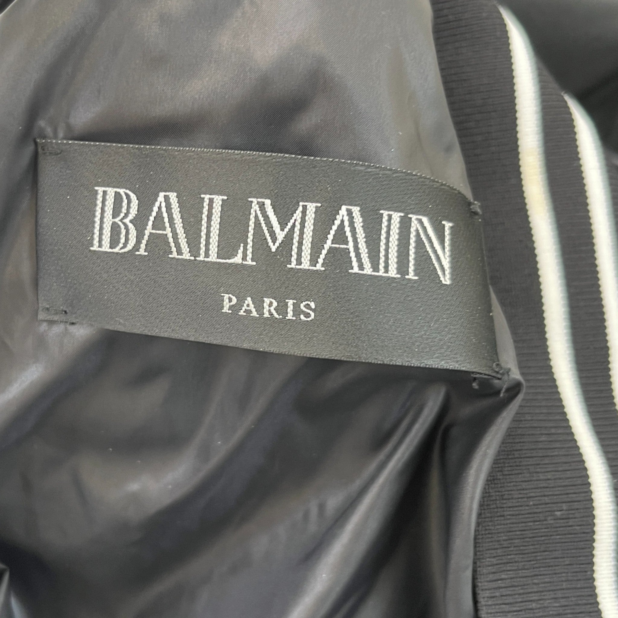 Men's Logo Print Bomber Jacket Black Size IT 50 / L