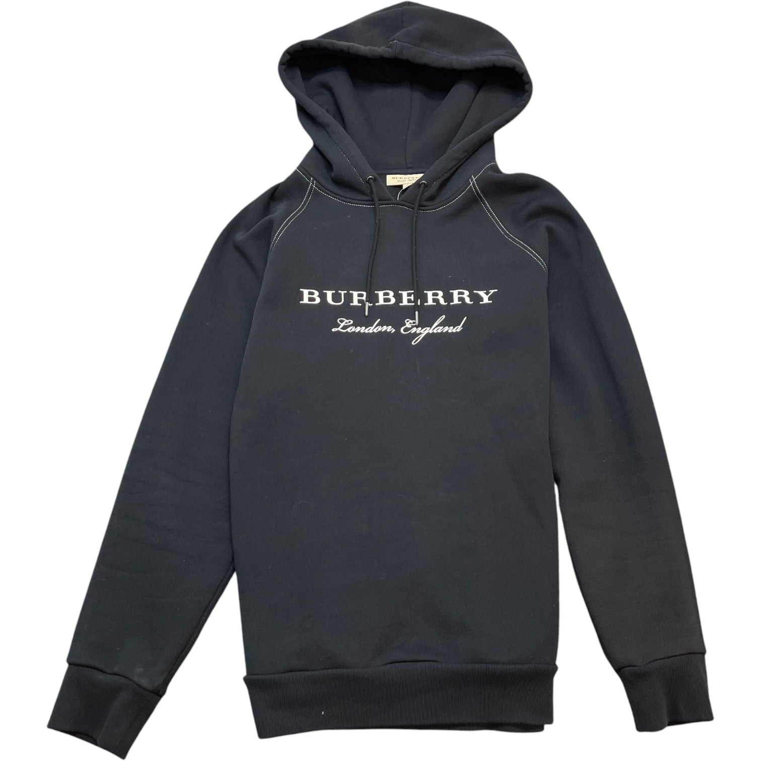 Men's Embroidered Logo Hoodie Black Size XL