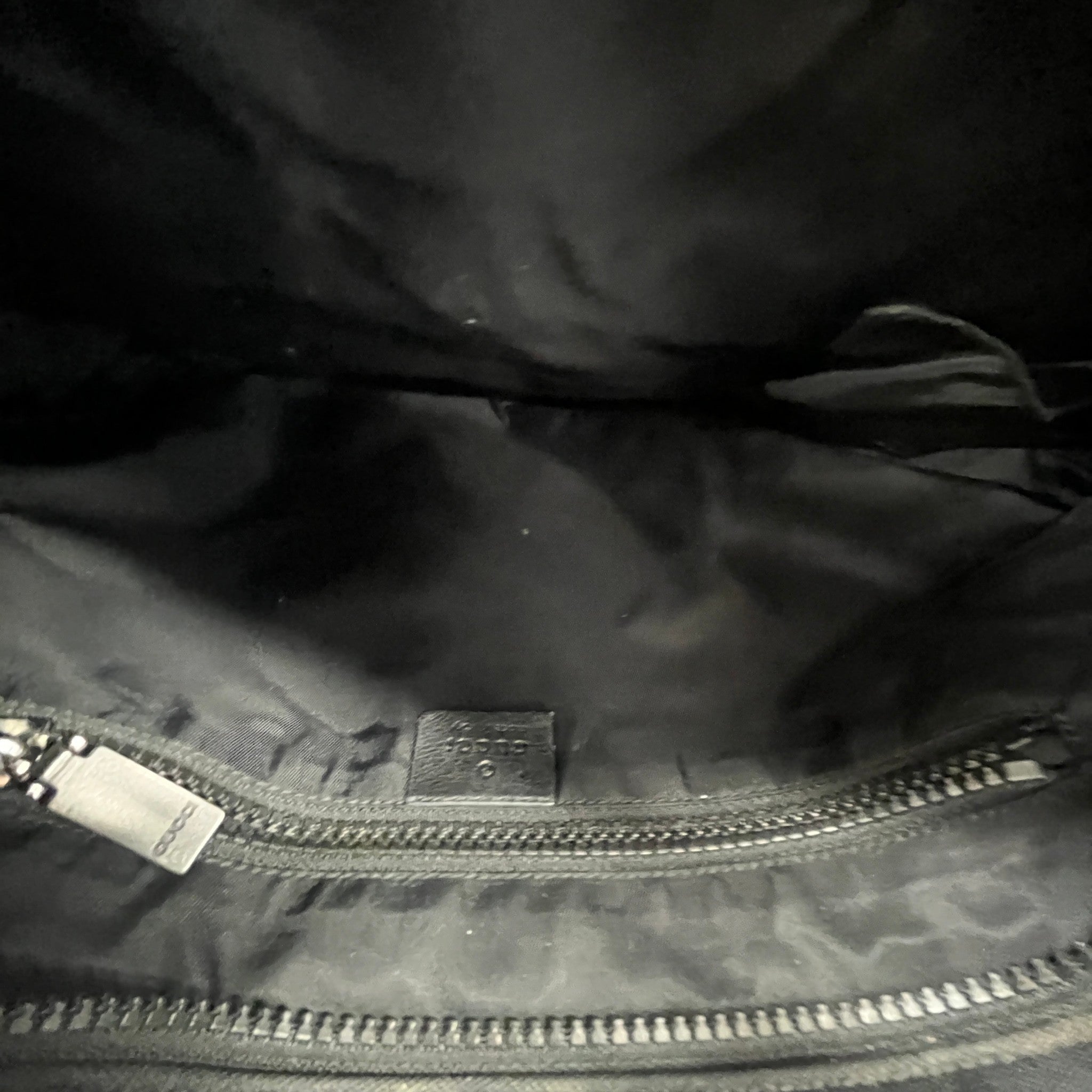 Men's Interlocking G Web Crossbody Bag Black