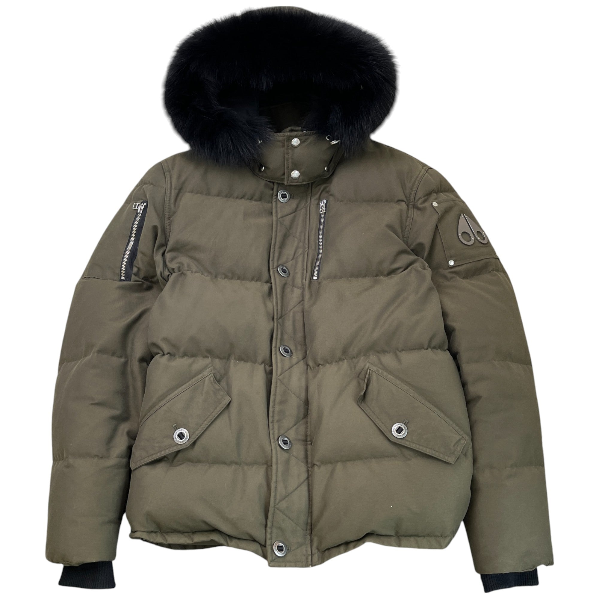 Men's 3Q Down Jacket Khaki Size XXL