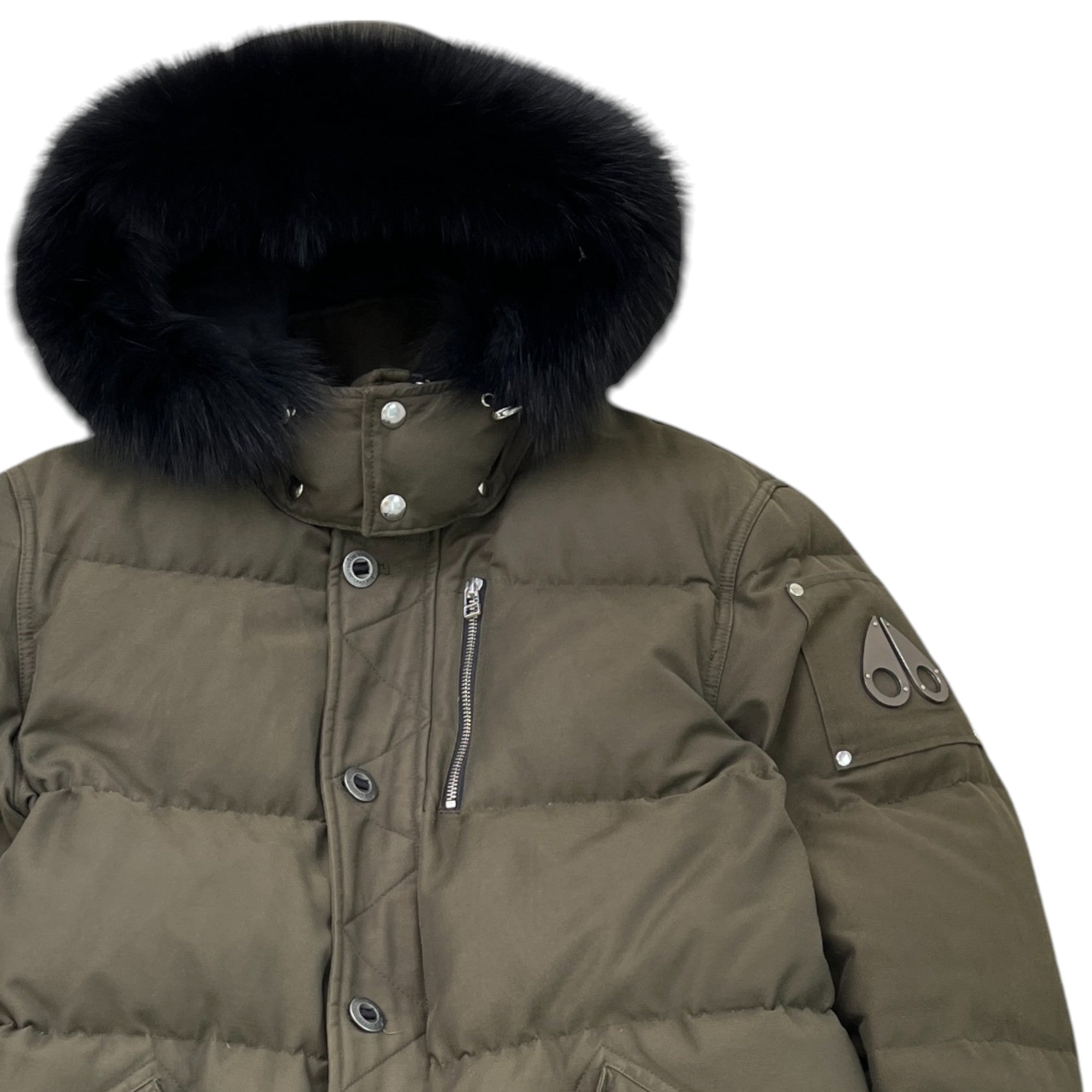 Men's 3Q Down Jacket Khaki Size XXL