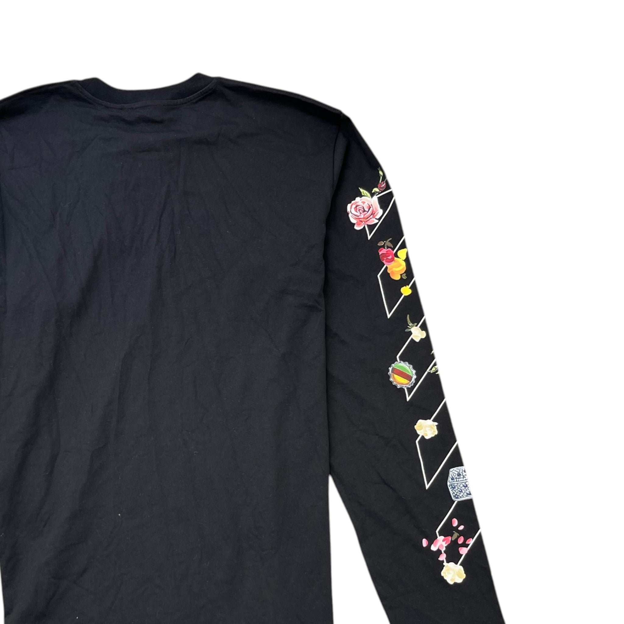 Men's Diag Skate Long Sleeve T-Shirt Black Size M