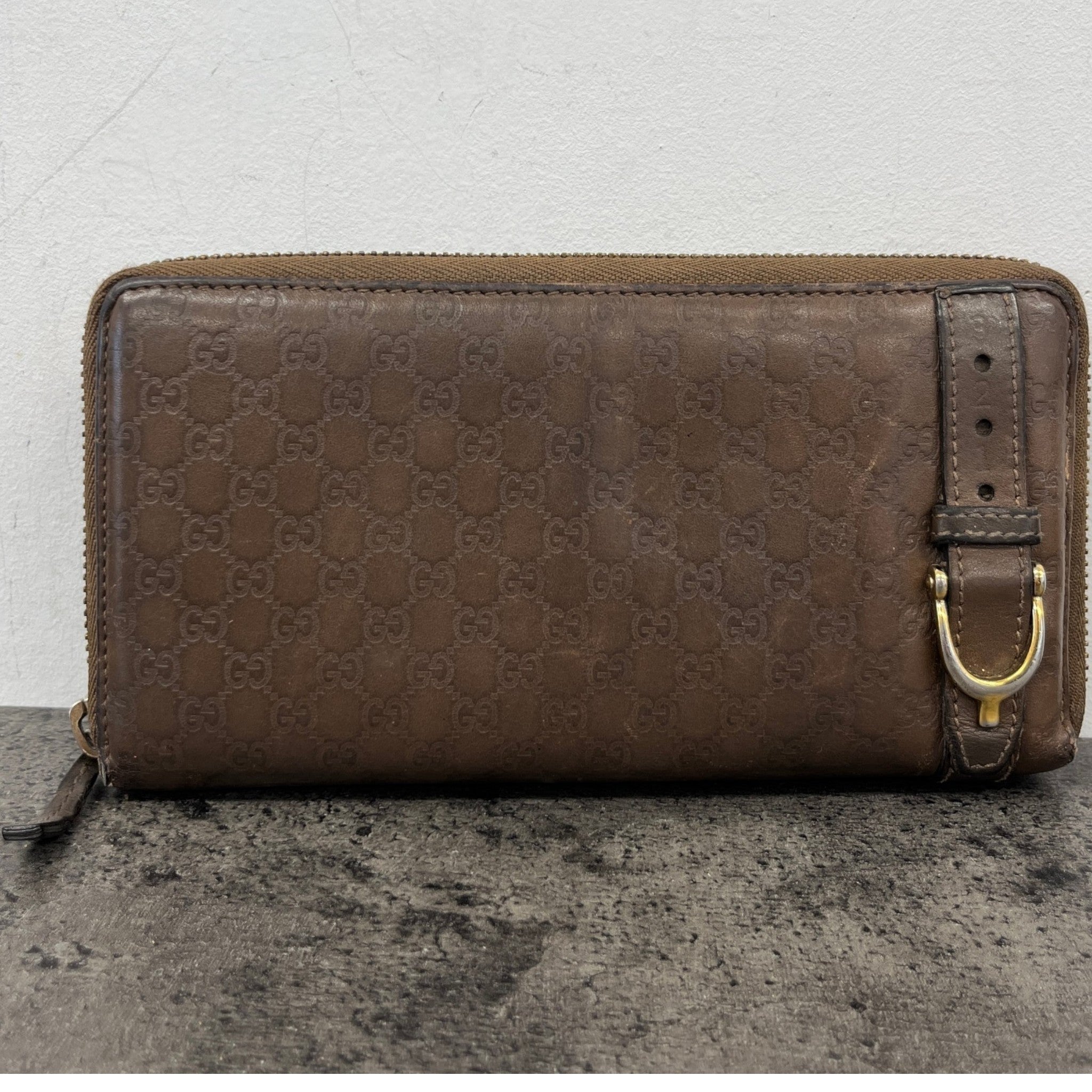 Women's Micro Guccissima Wallet Brown