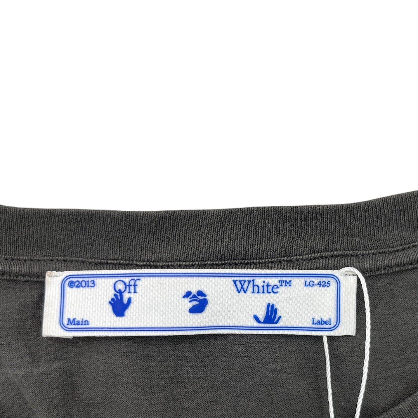 Men's Paint Splatter Logo T-Shirt Charcoal Size M