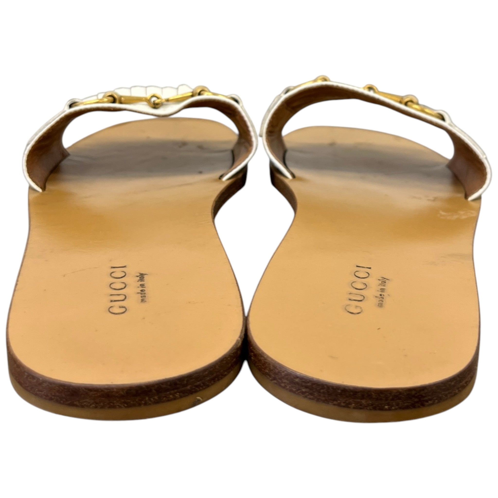 Women's Fringe Horsebit Sandals White Size EU 39 / UK 6