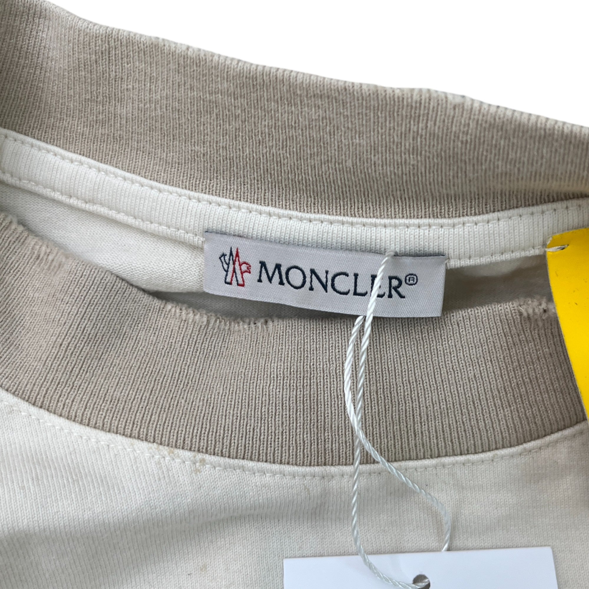 Men's Moncler X Palm Angels T-Shirt Cream Size M