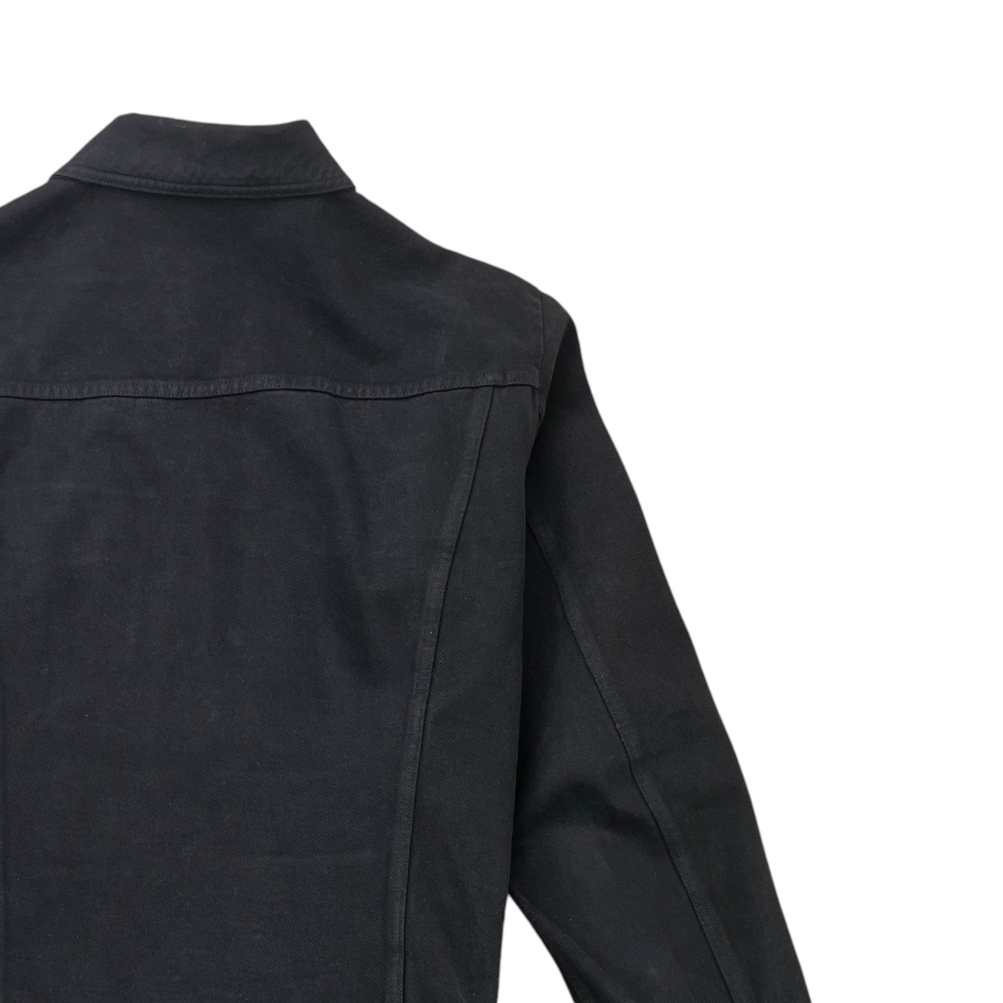 Men's Logo Buttons OverShirt Black Size XL