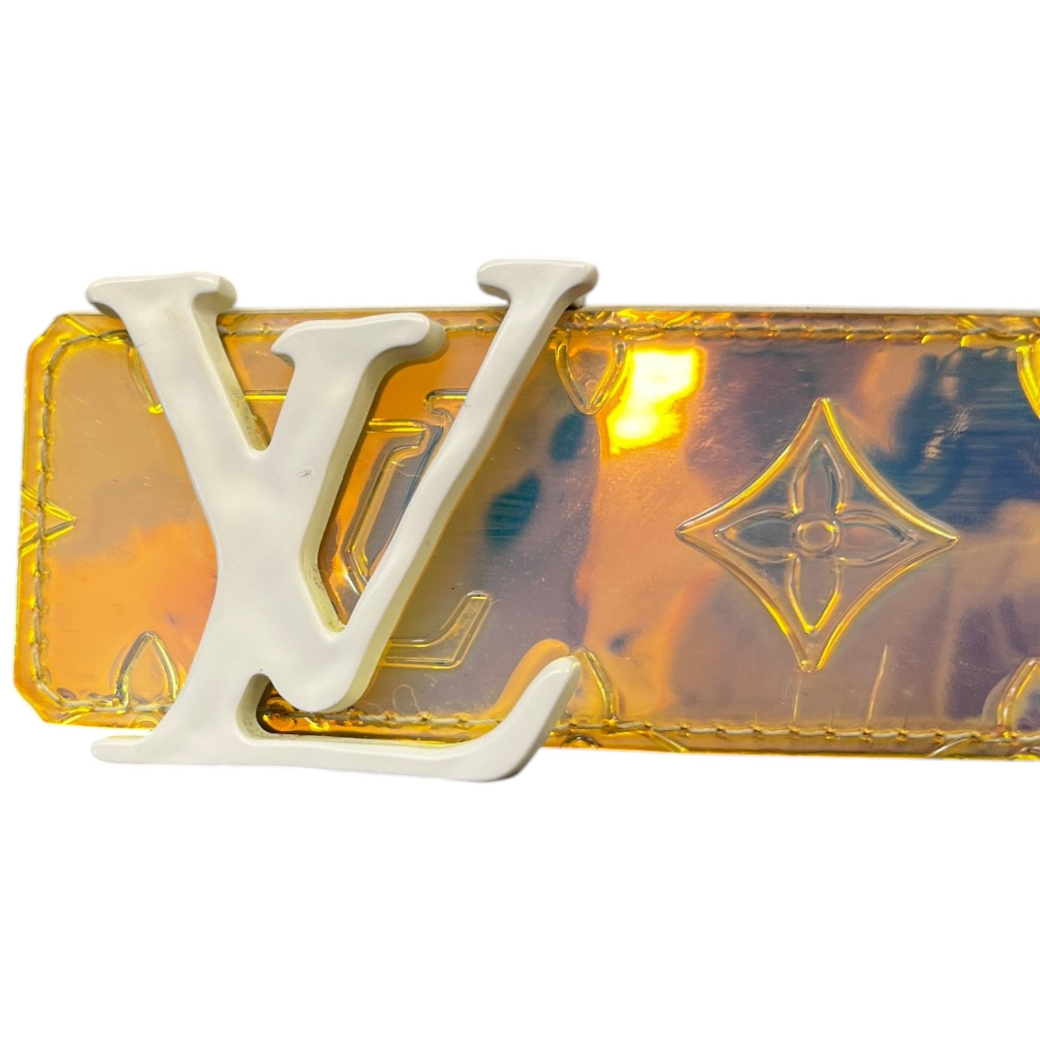 Men's X Virgil Abloh Prisim Monogram Belt Multi-Coloured Size Waist 32"