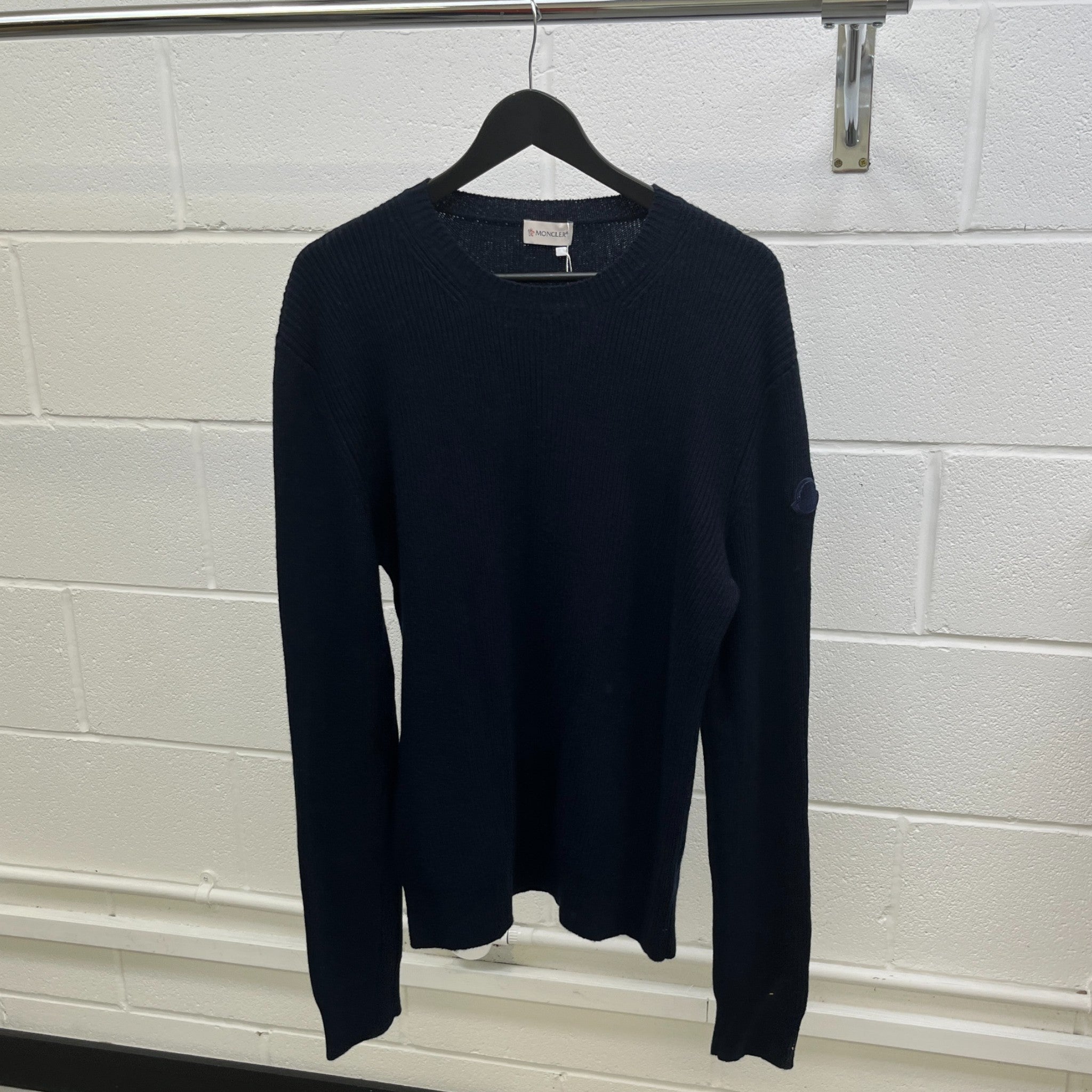 Men's Girocollo Jumper Navy Size L