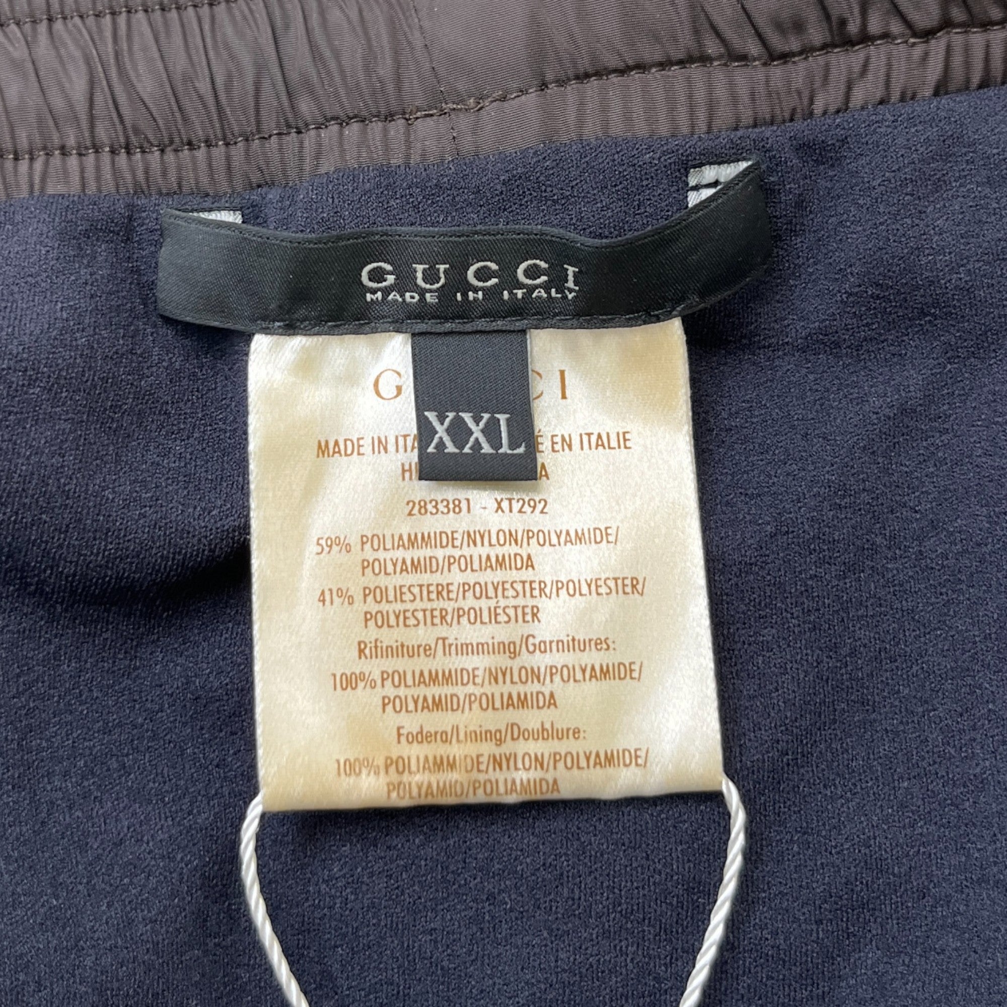 Men's Web Detail Swim Shorts Brown Size XXL