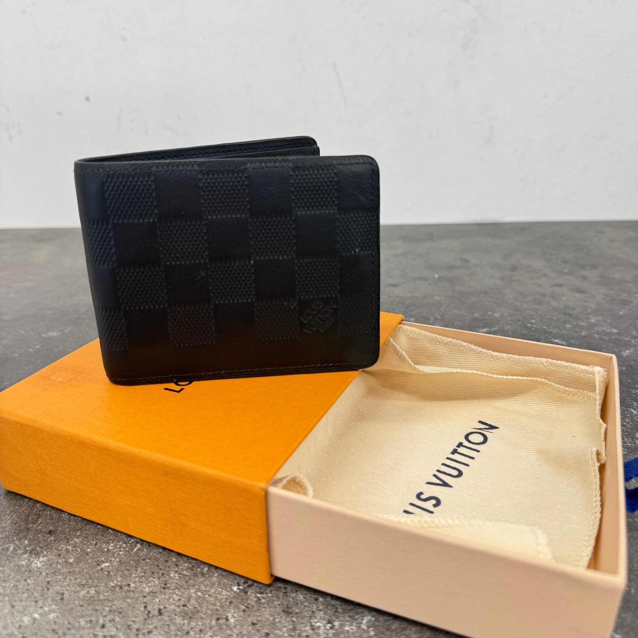 Men's Damier Slender Wallet Black
