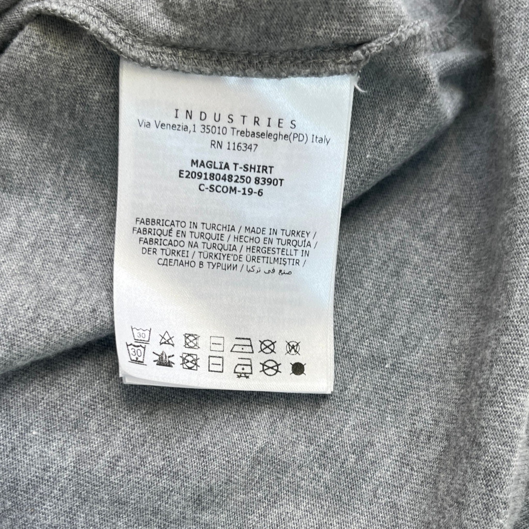 Men's Maglia T-Shirt Grey Size XXL