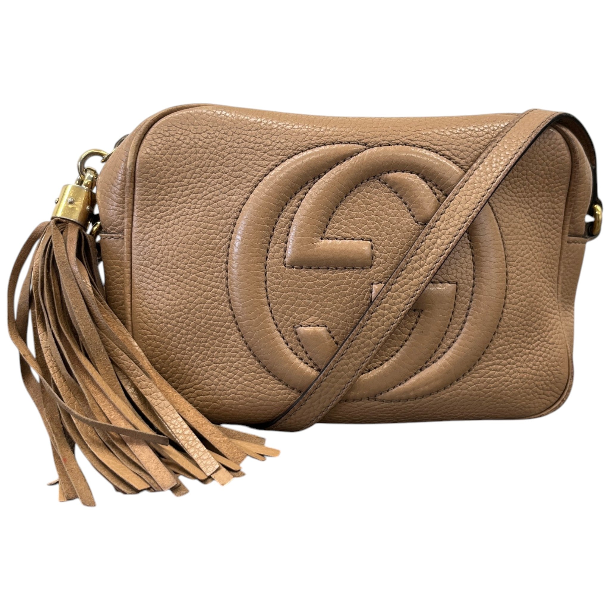 Women's Small Soho Disco Messenger Bag Beige