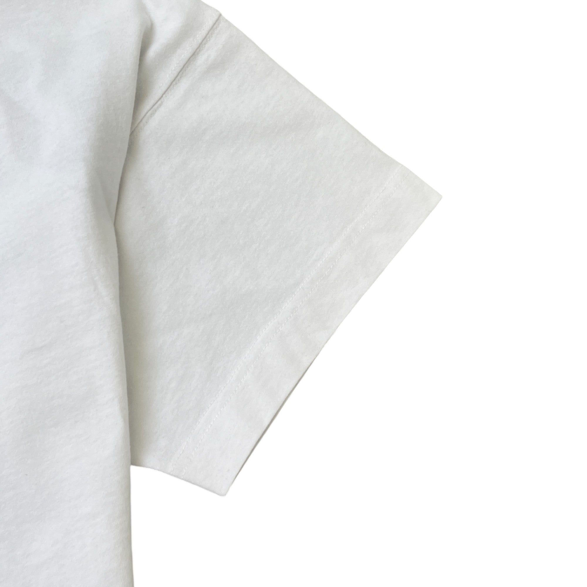 Men's Oversized Logo Print T-Shirt White Size S