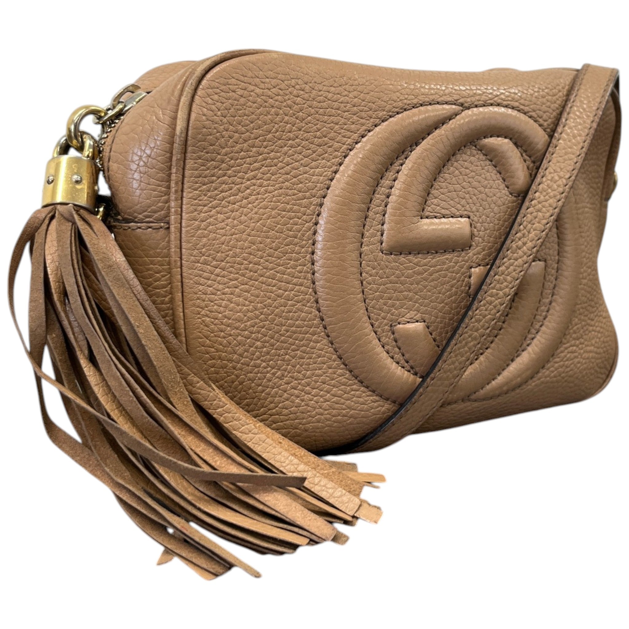 Women's Small Soho Disco Messenger Bag Beige
