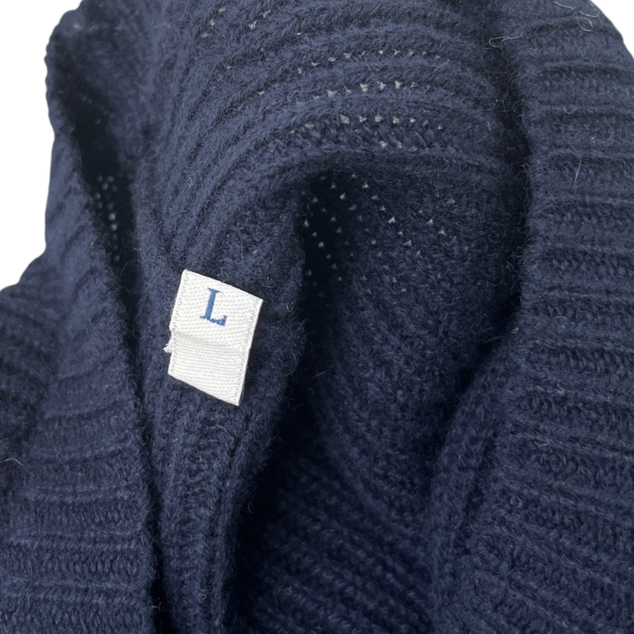 Men's Girocollo Jumper Navy Size L