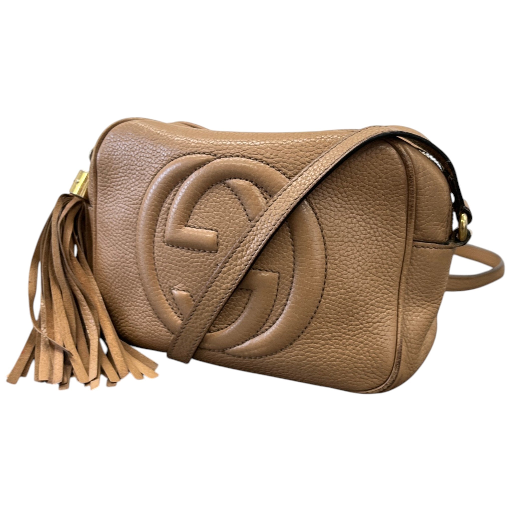 Women's Small Soho Disco Messenger Bag Beige