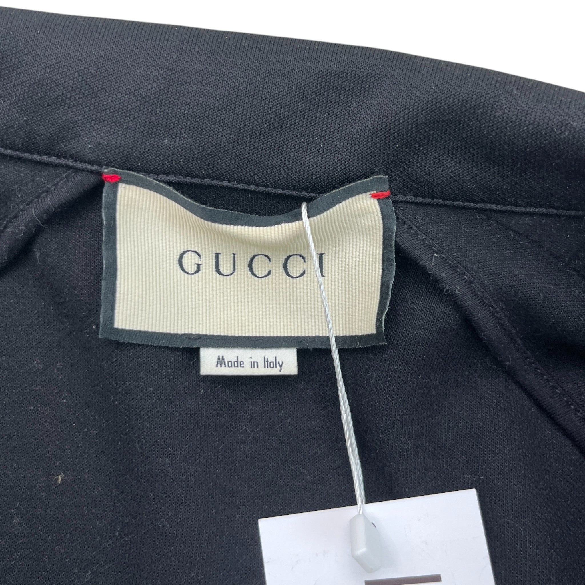 Men's Tape Logo Track Jacket Black Size M