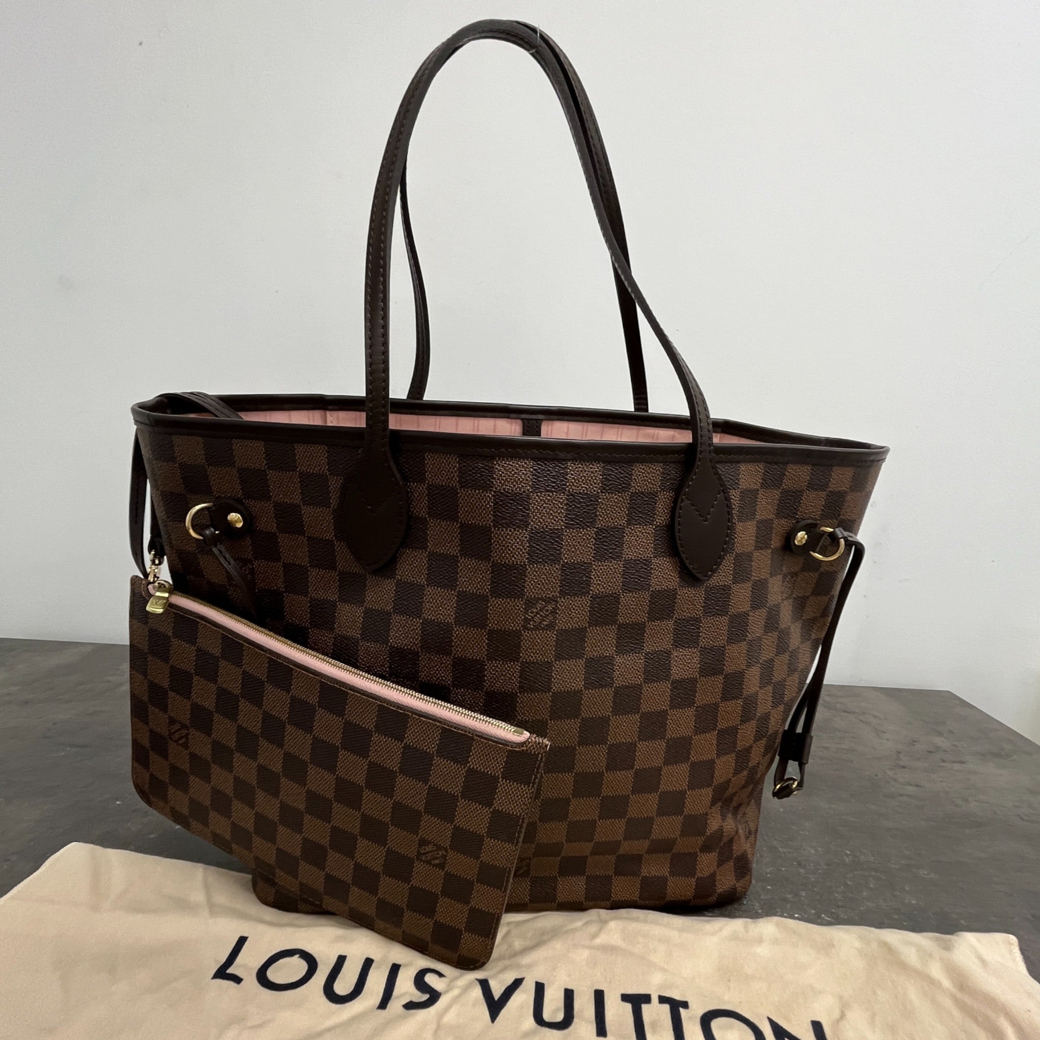 Women's Neverfull Mm Damier Ebene Bag Brown