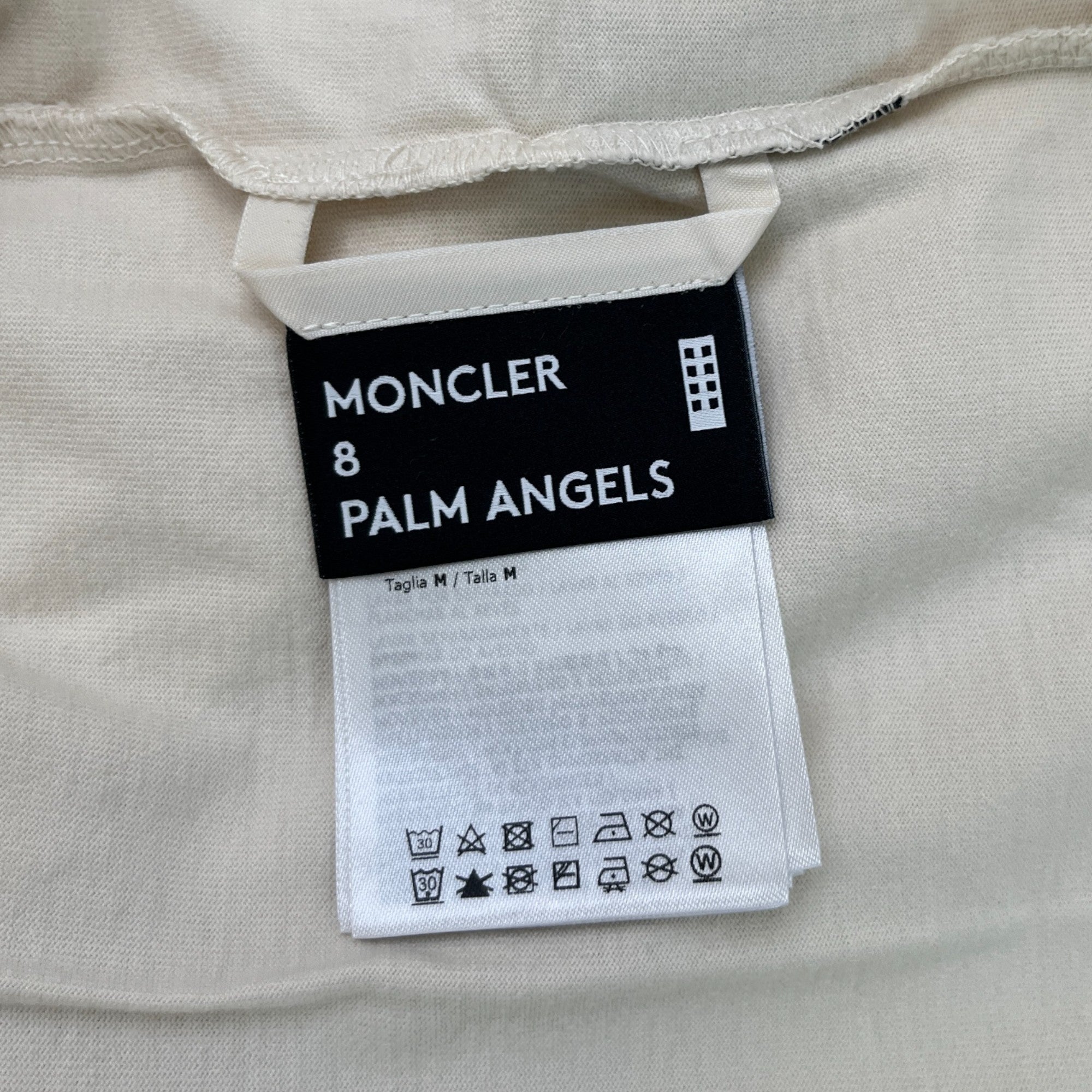 Men's Moncler X Palm Angels T-Shirt Cream Size M