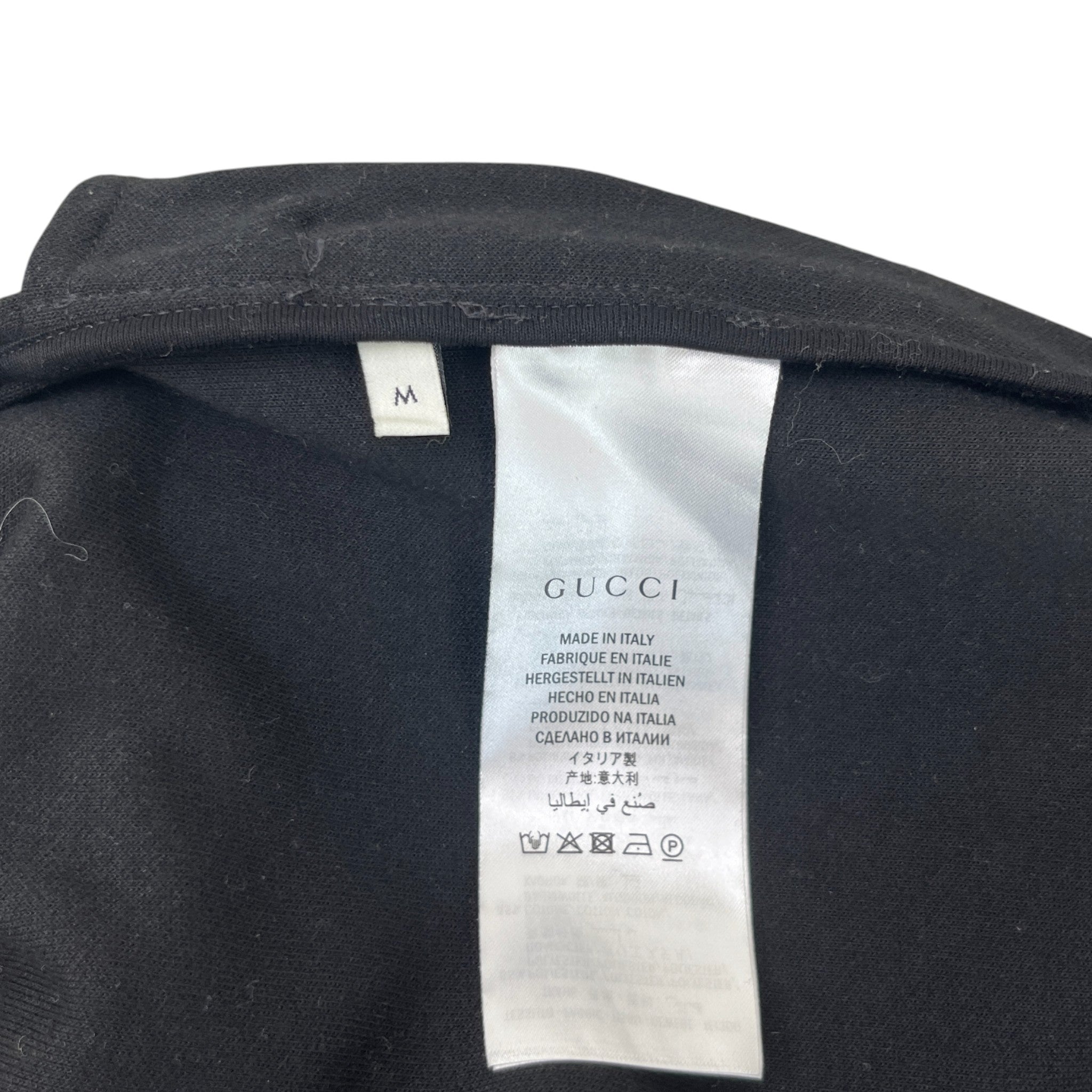 Men's Tape Logo Track Jacket Black Size M