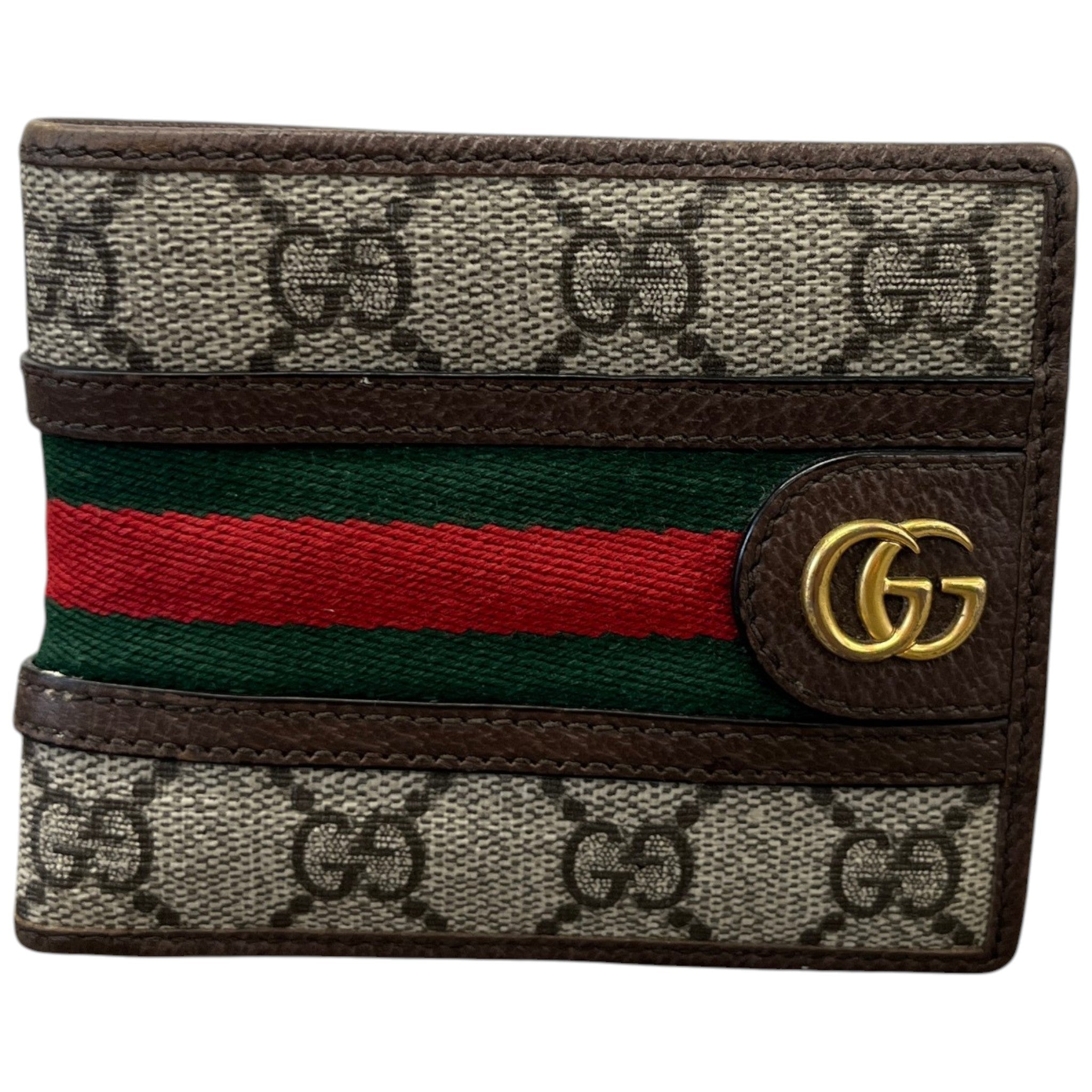 Men's Gg Supreme Ophidia Wallet Brown