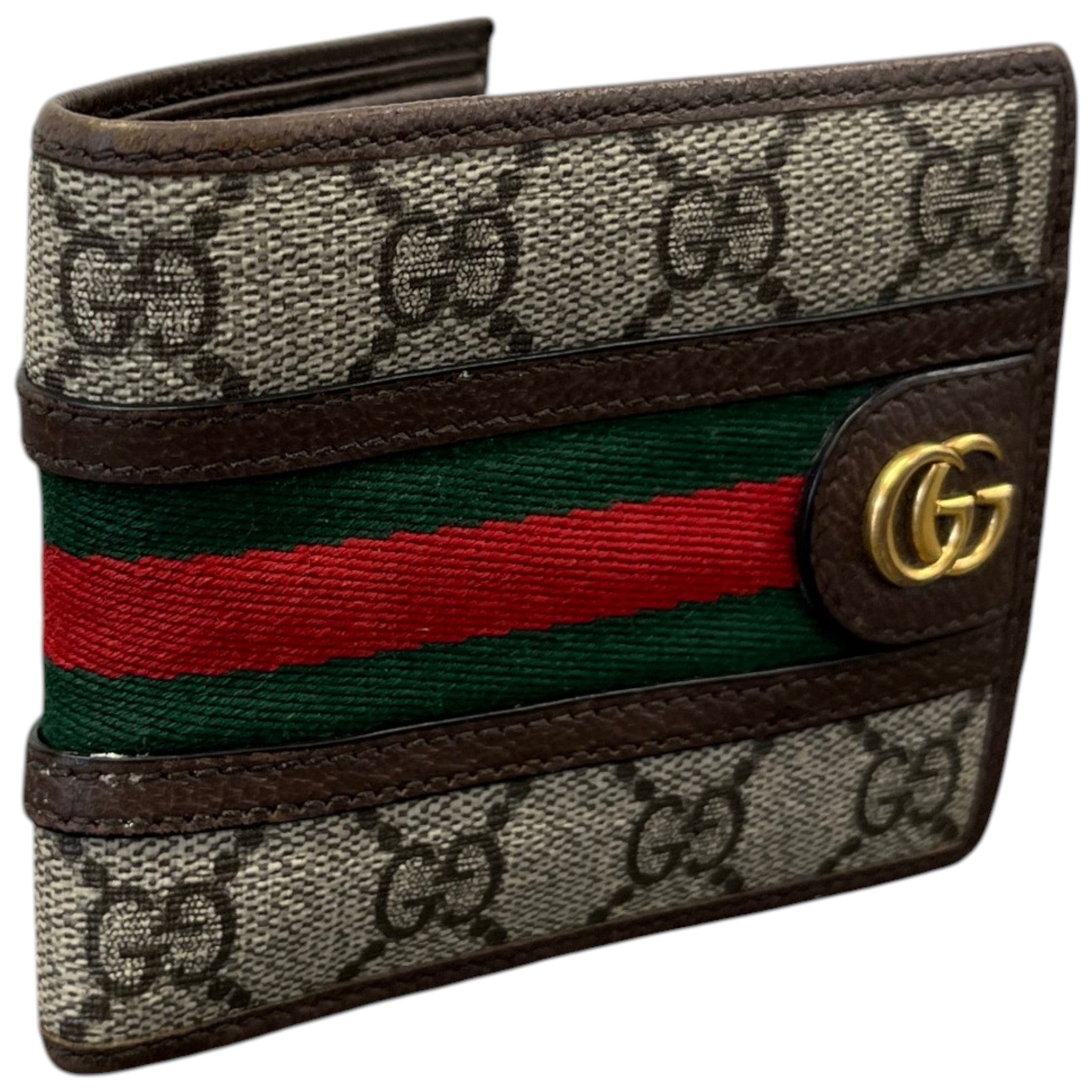 Men's Gg Supreme Ophidia Wallet Brown