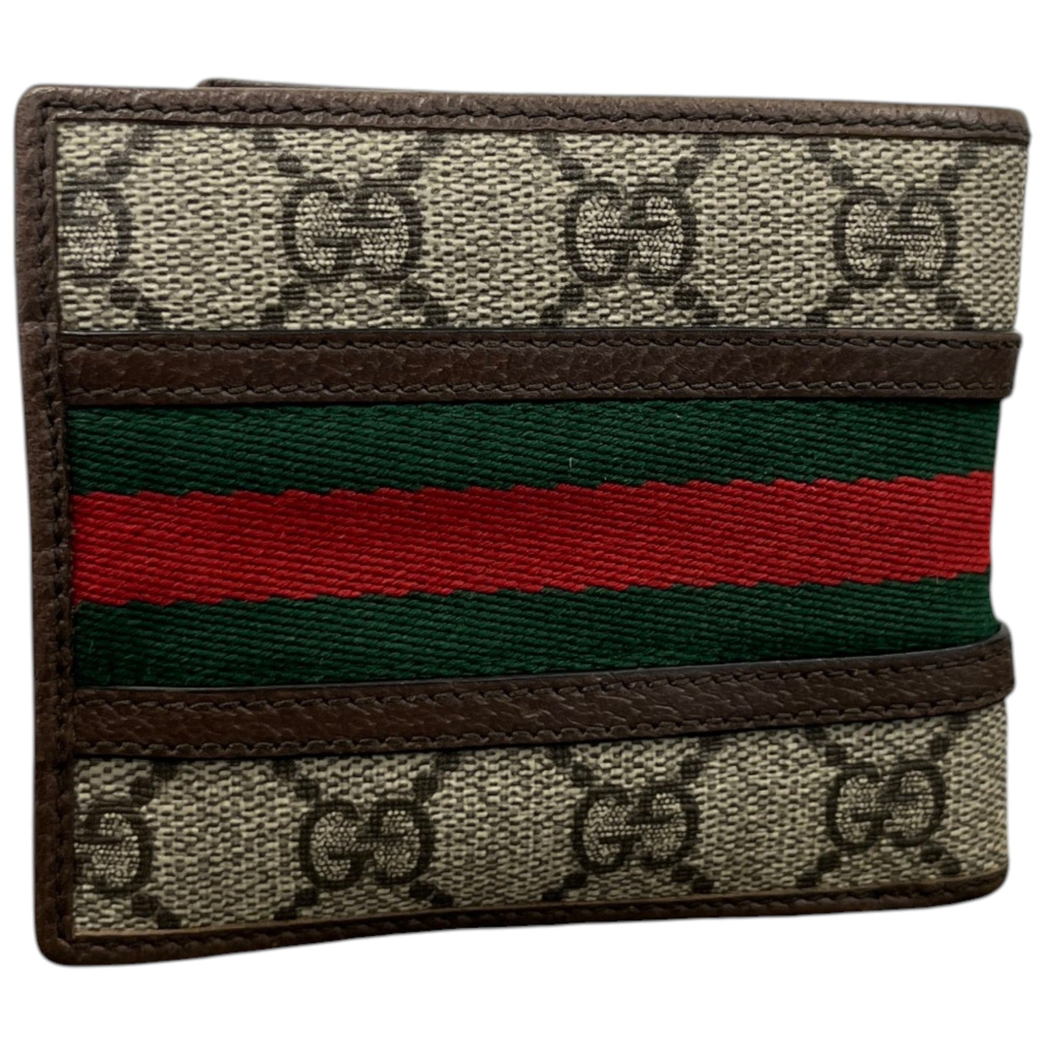 Men's Gg Supreme Ophidia Wallet Brown
