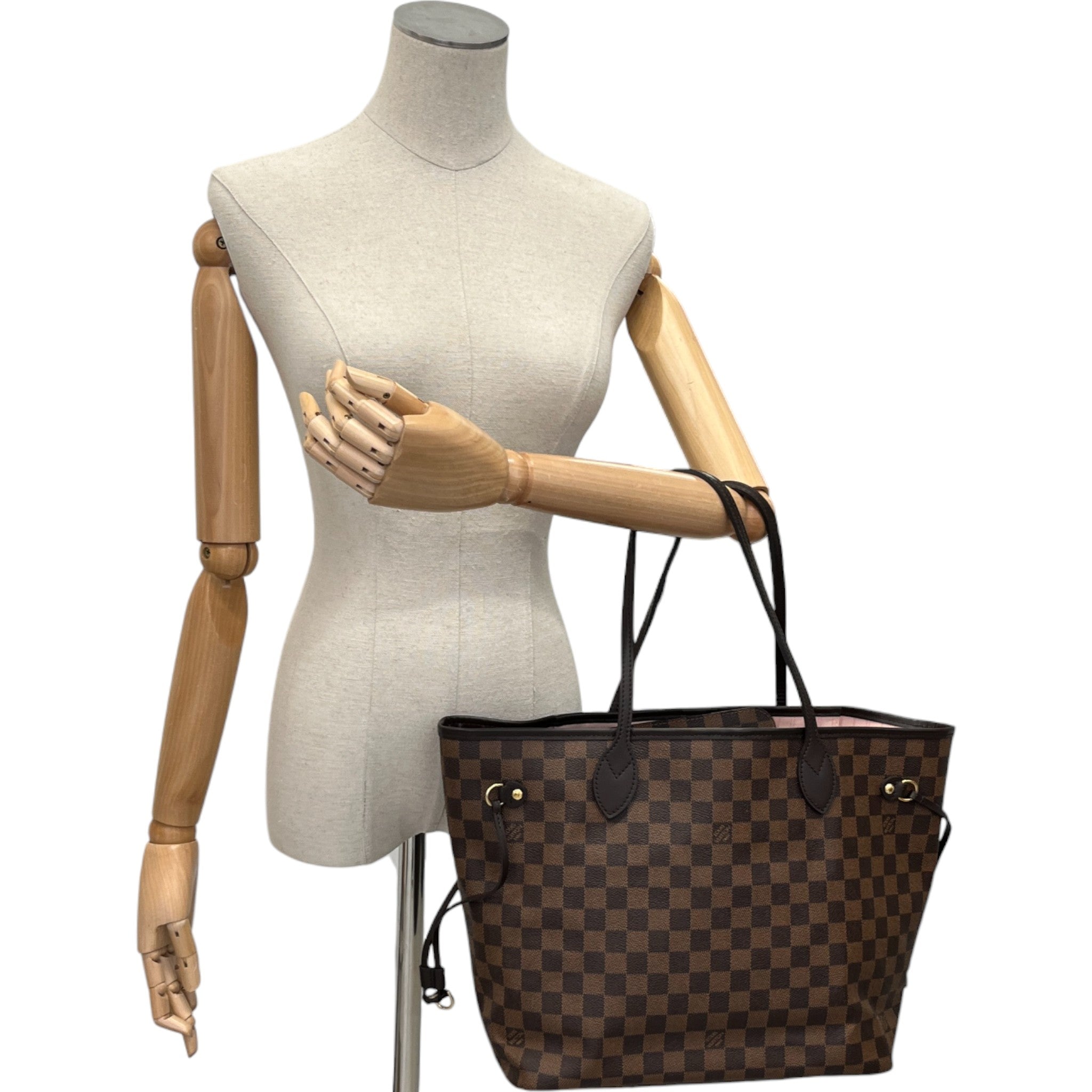 Women's Neverfull Mm Damier Ebene Bag Brown