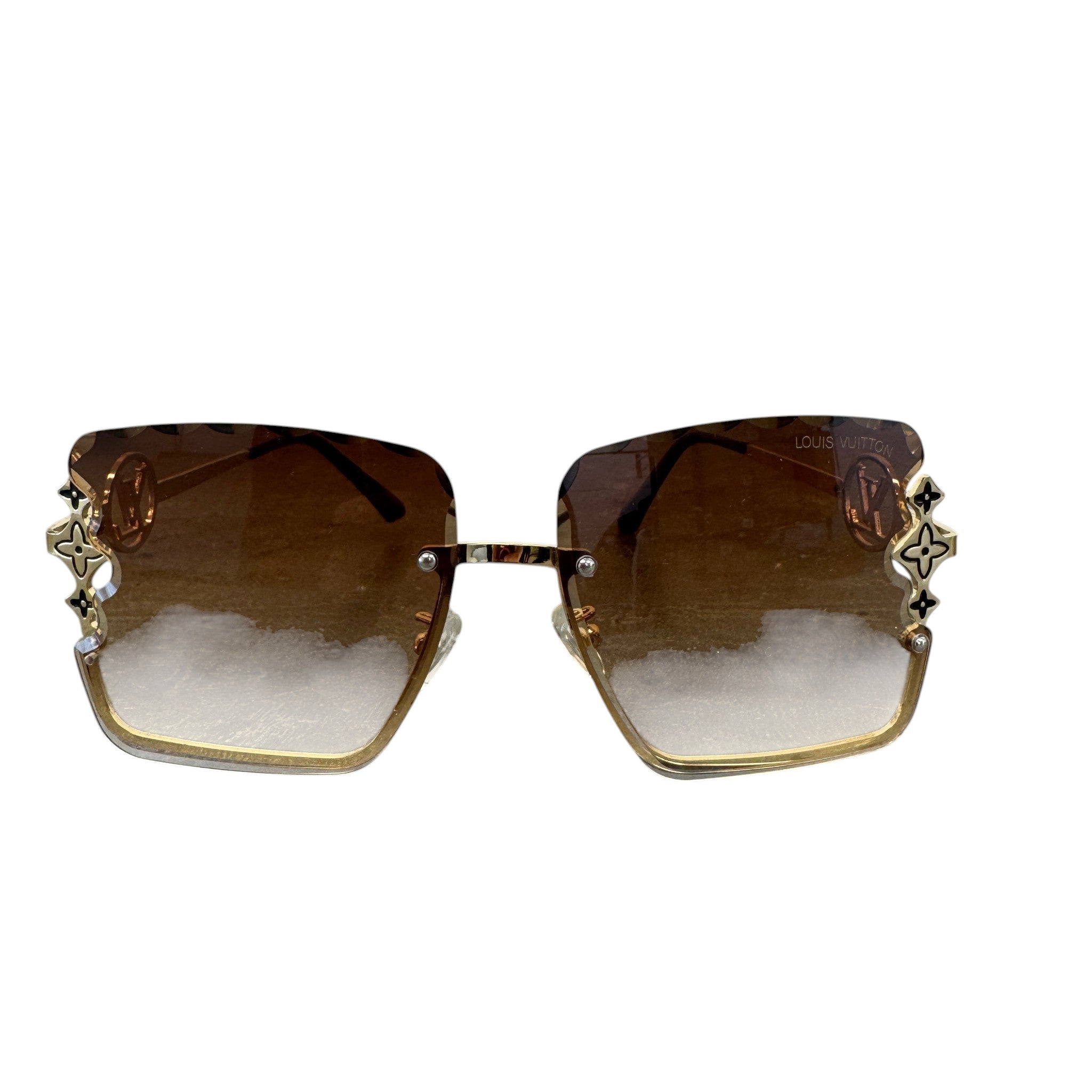 Women's Lv Jewel Square Sunglasses Gold