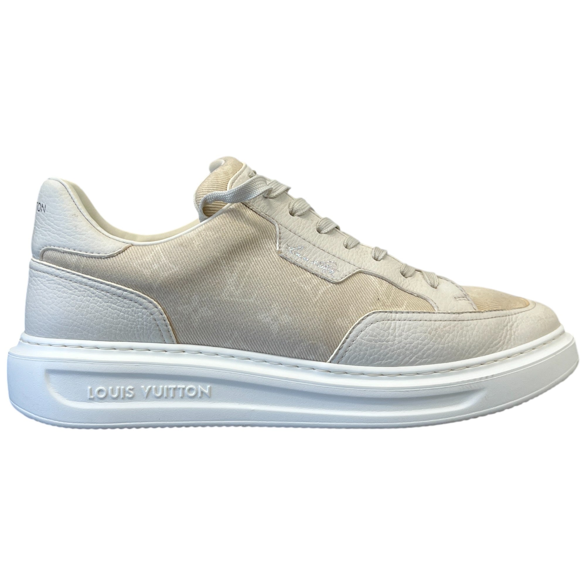 Men's Beverly Hills Monogram Low Trainers Beige Size EU 43 / UK 9