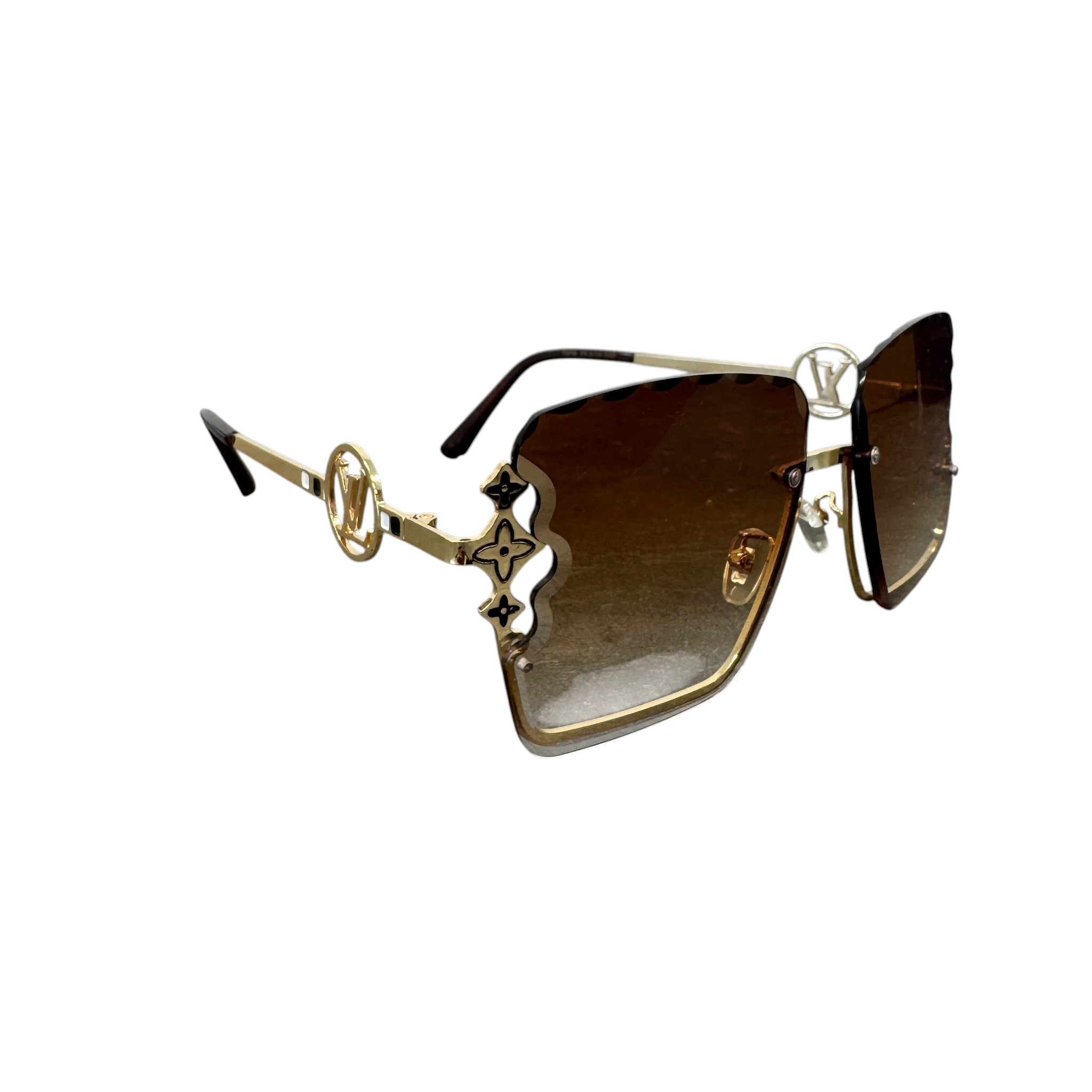 Women's Lv Jewel Square Sunglasses Gold