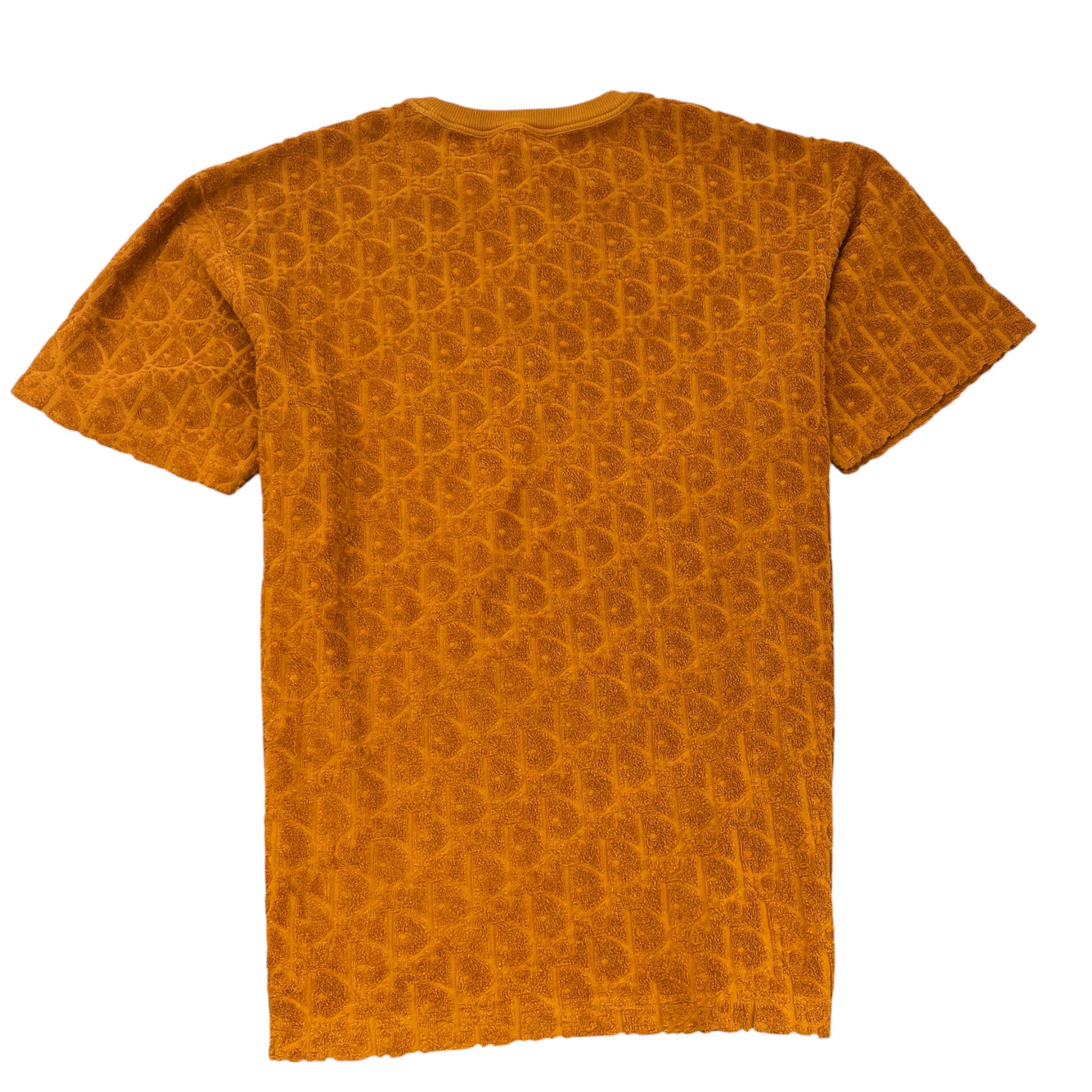 Men's Oblique Towelling T-Shirt Orange Size M