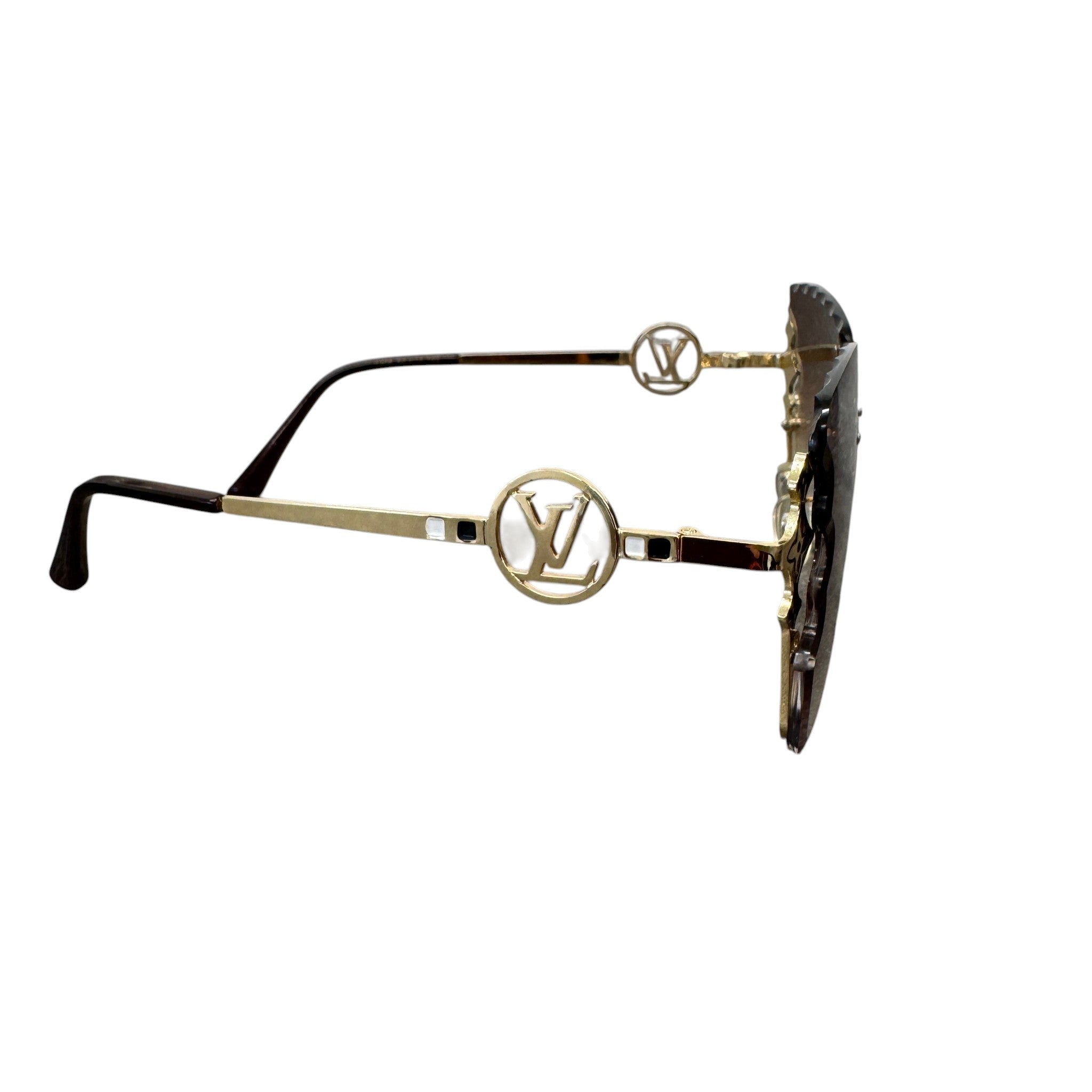 Women's Lv Jewel Square Sunglasses Gold