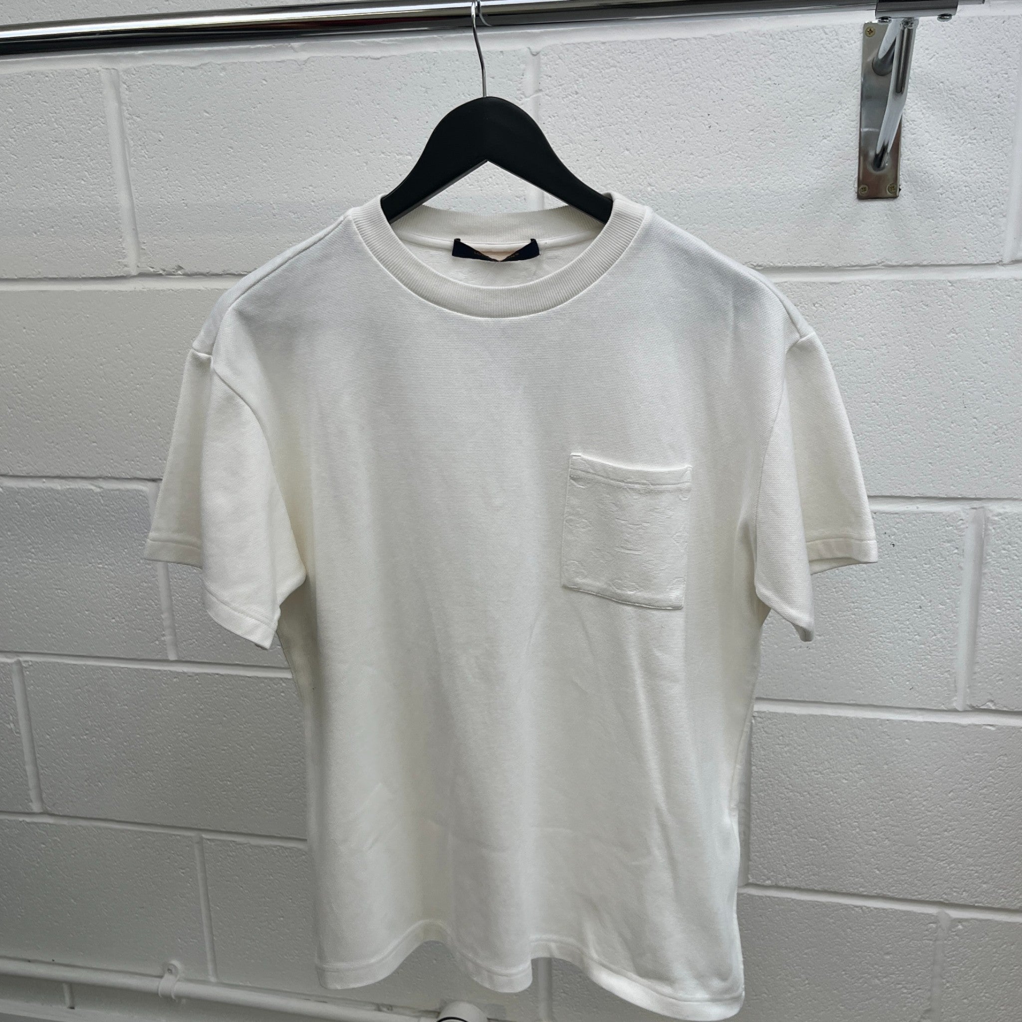 Men's Monogram Pocket T-Shirt White Size S
