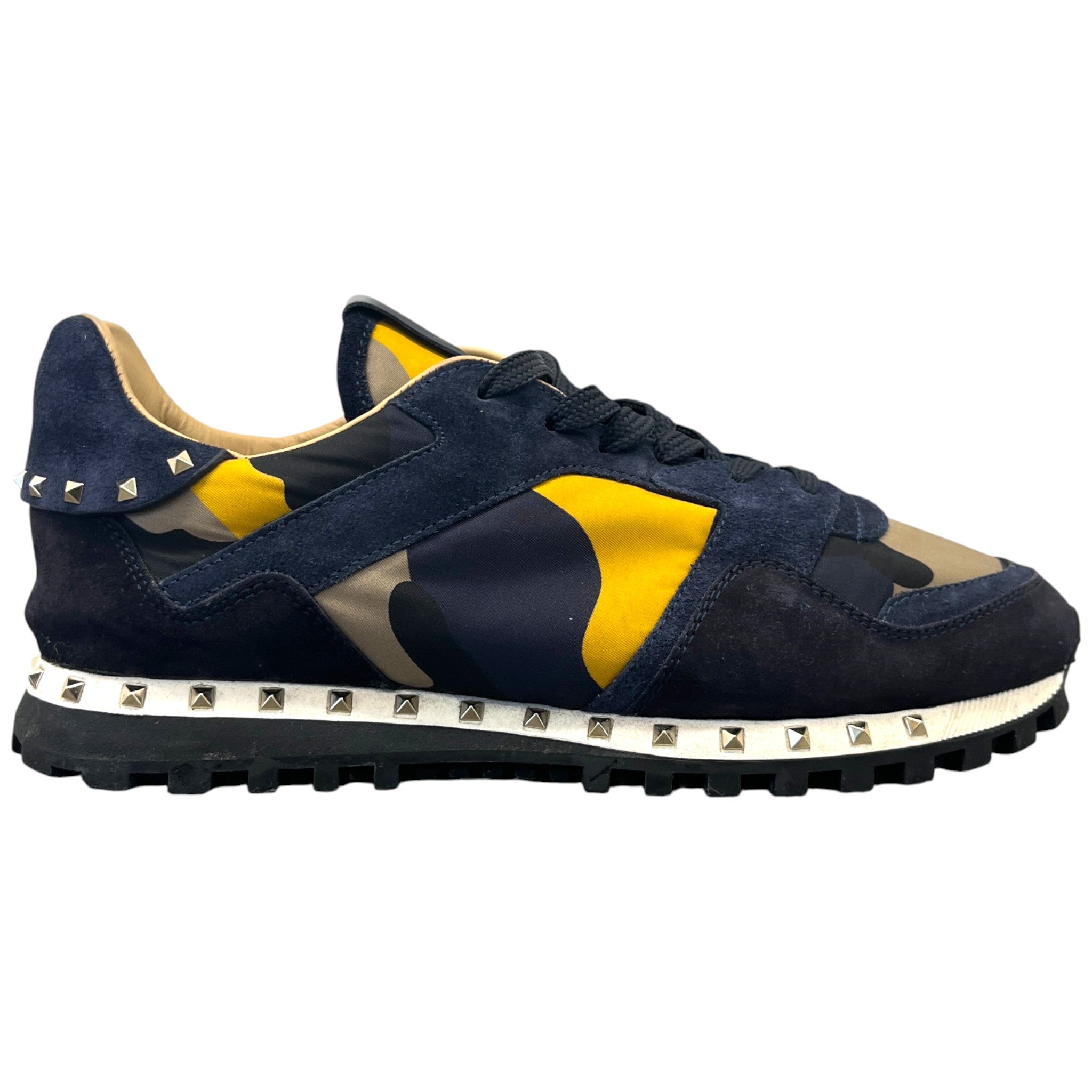 Men's Rockrunner Camouflage Low Trainers Navy Size EU 41 / UK 7