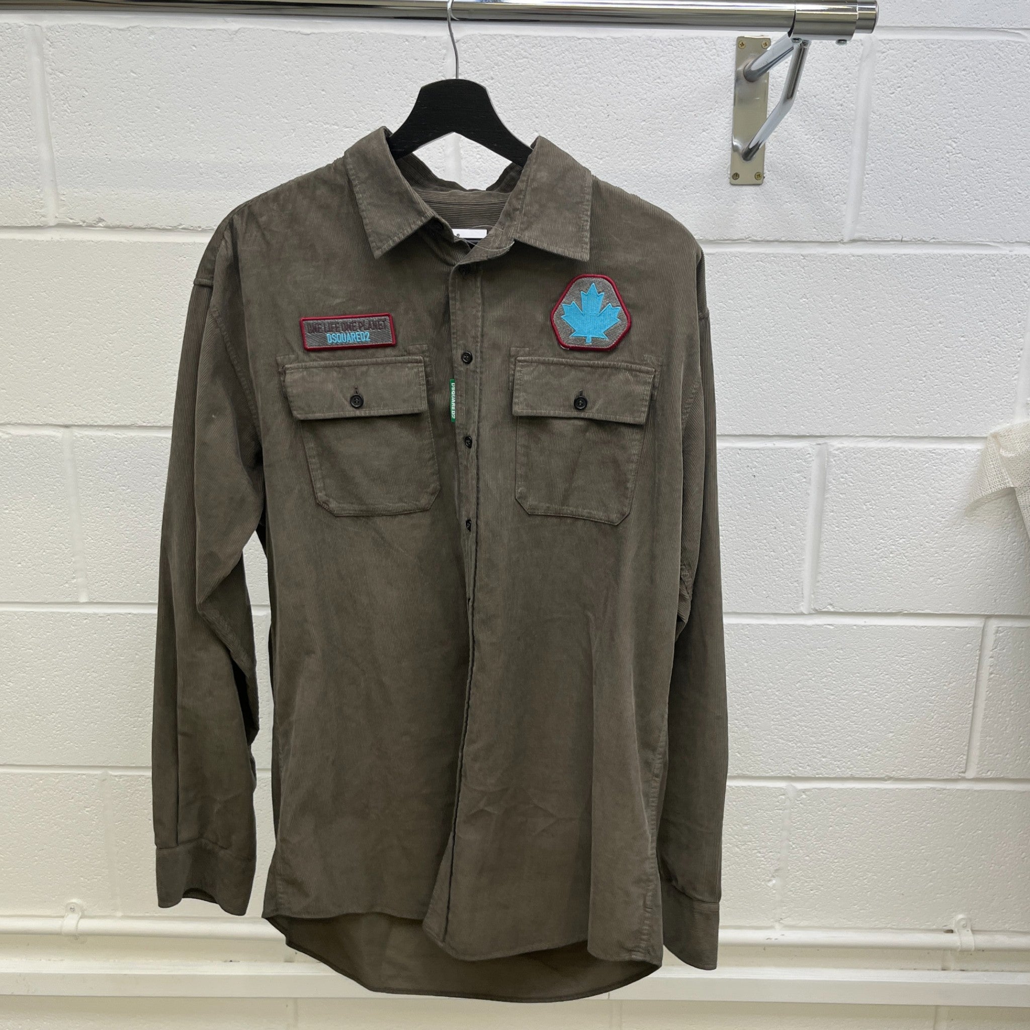 Men's One Life Western Shirt Brown Size IT 48 / UK M