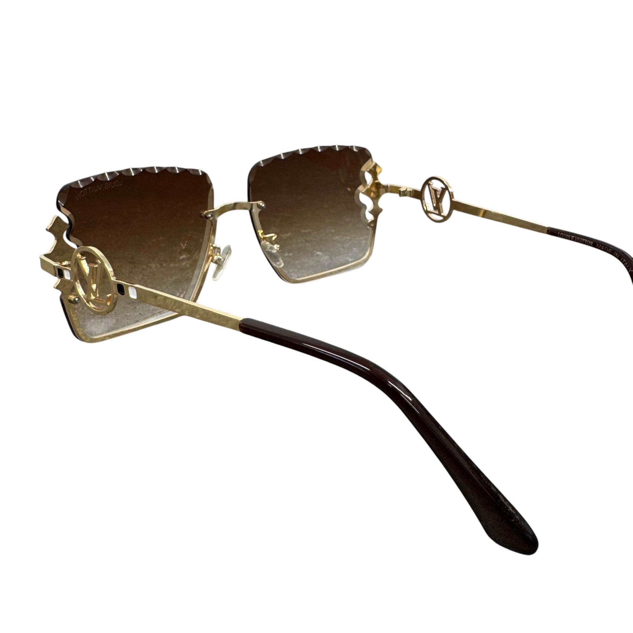 Women's Lv Jewel Square Sunglasses Gold
