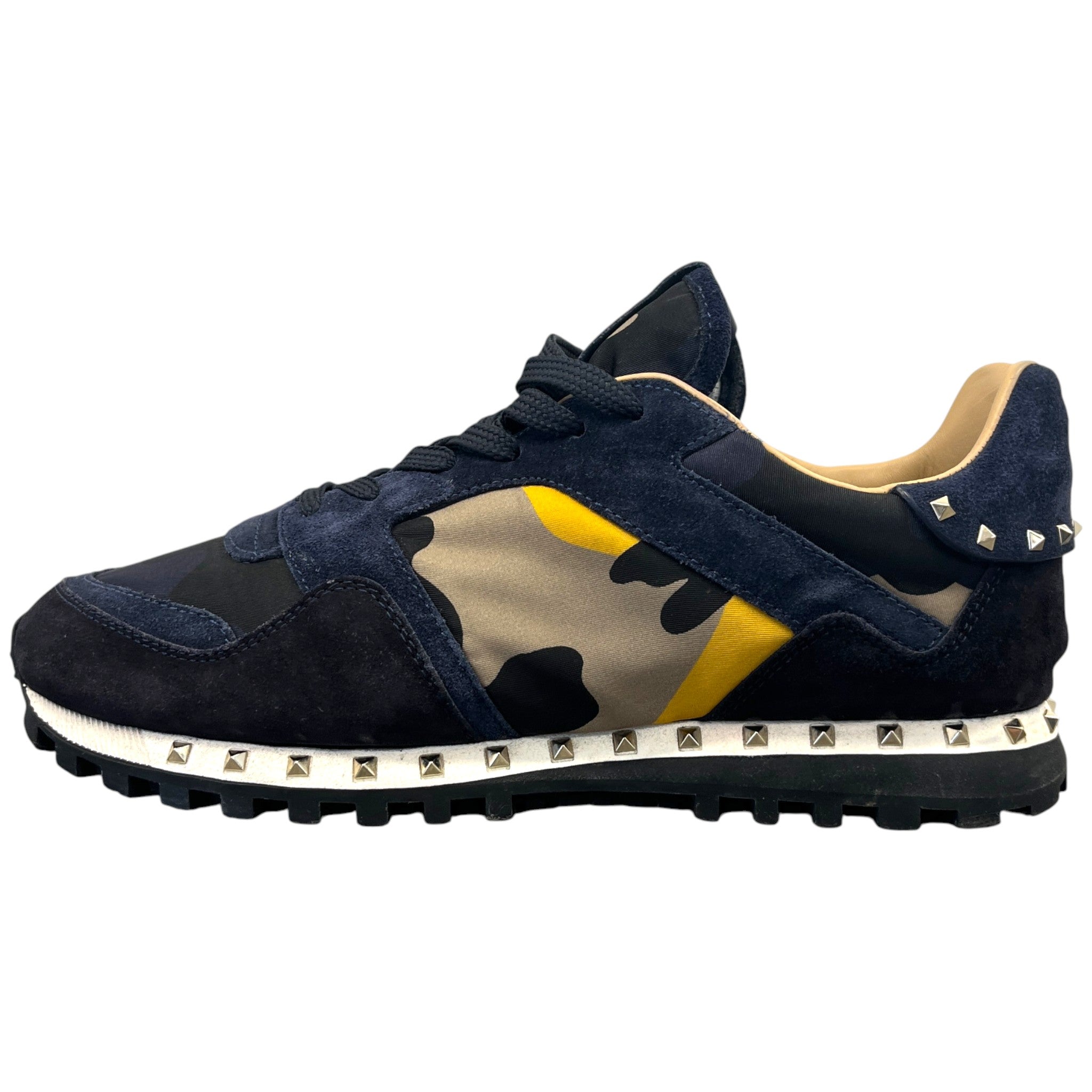 Men's Rockrunner Camouflage Low Trainers Navy Size EU 41 / UK 7