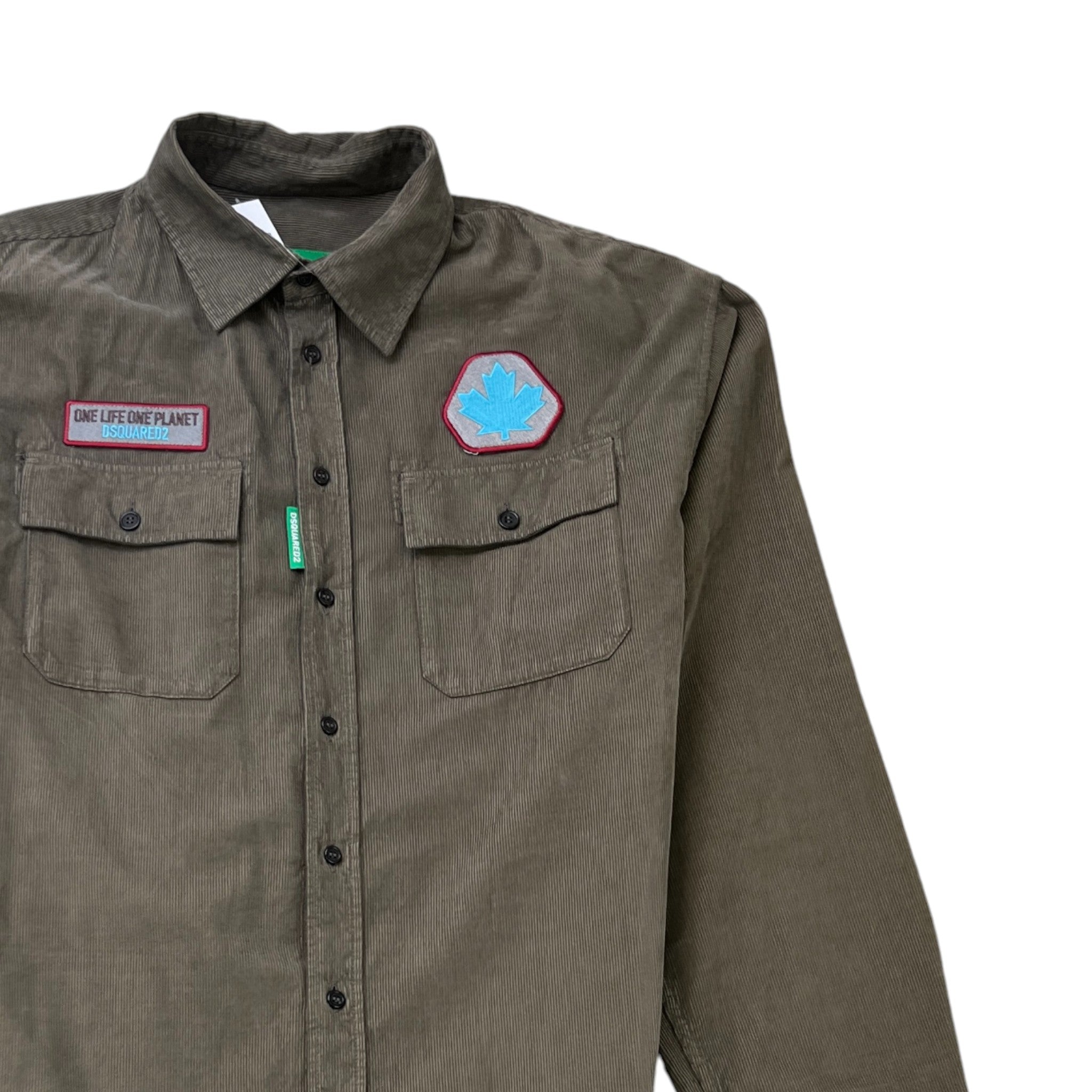 Men's One Life Western Shirt Brown Size IT 48 / UK M