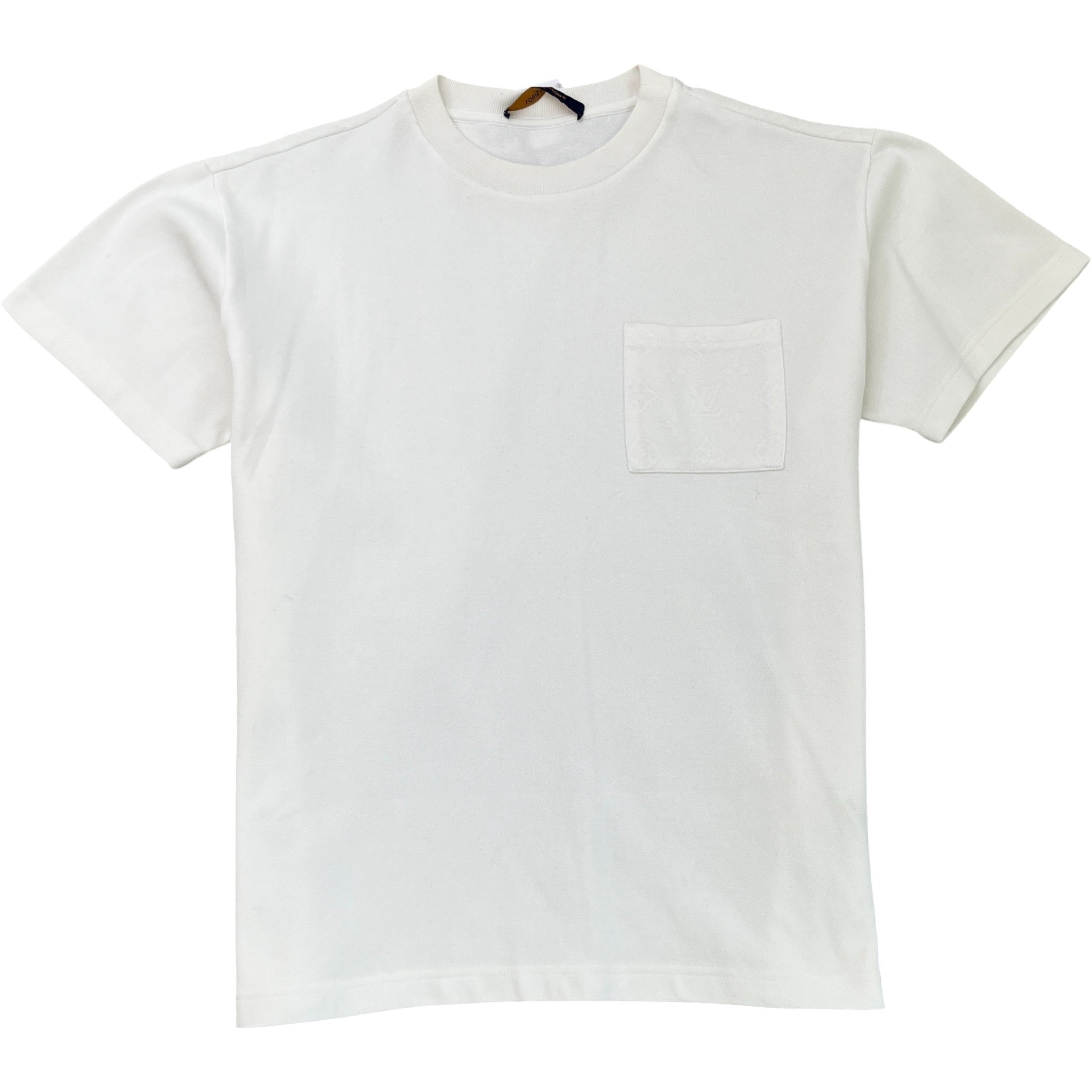 Men's Monogram Pocket T-Shirt White Size S