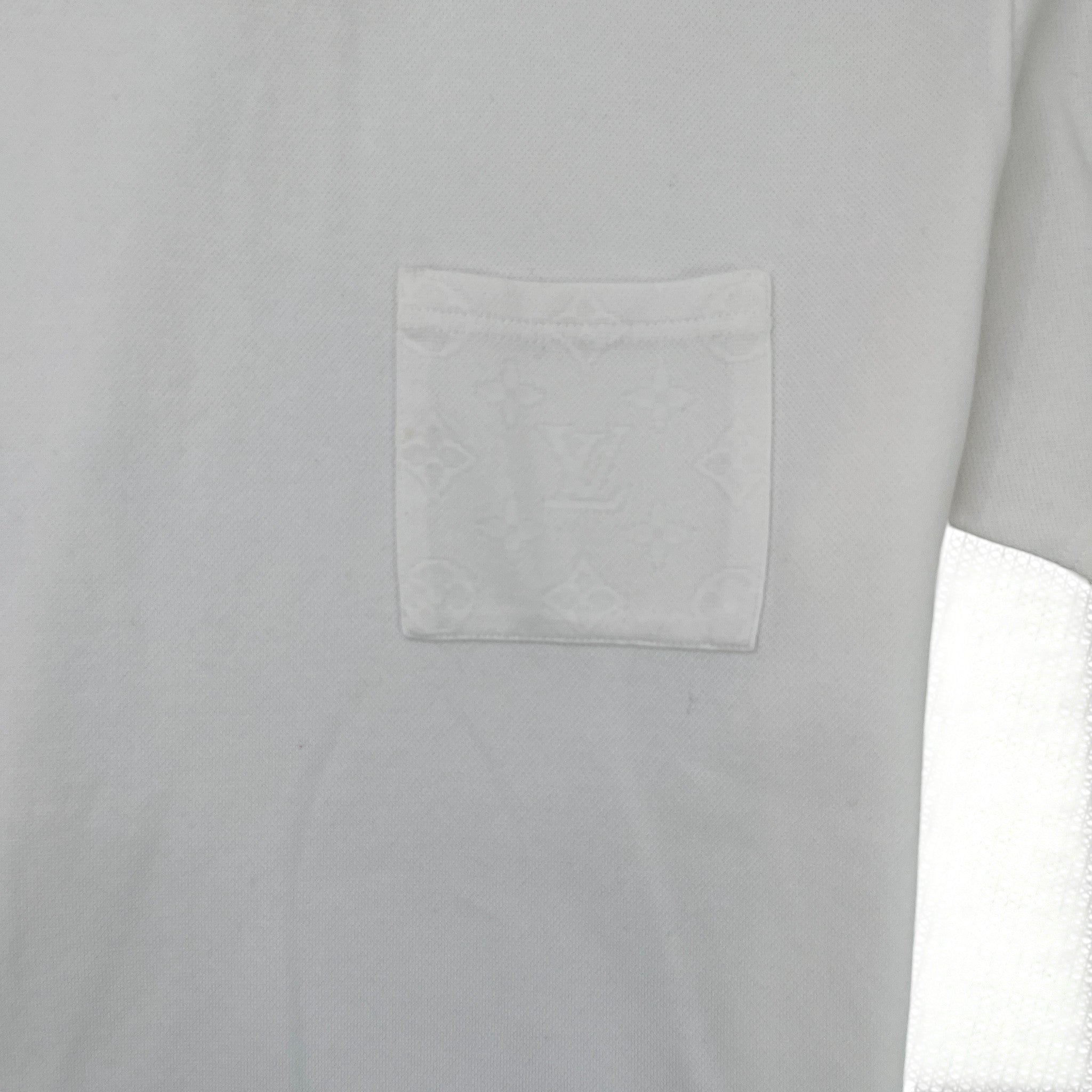 Men's Monogram Pocket T-Shirt White Size S