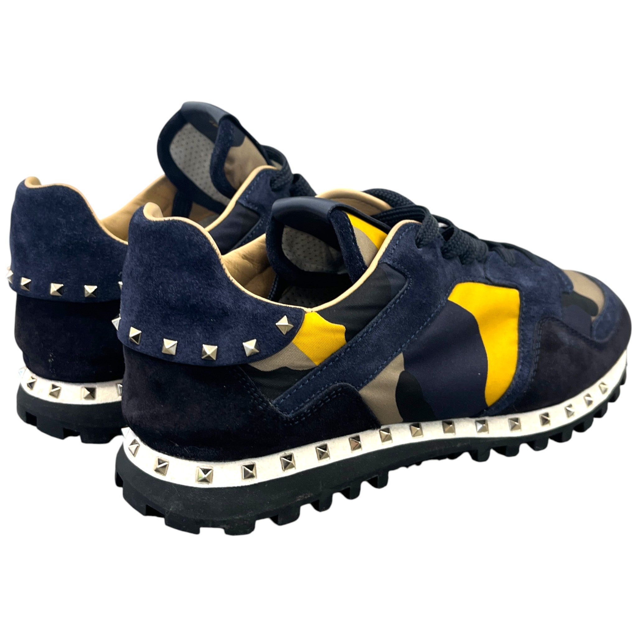 Men's Rockrunner Camouflage Low Trainers Navy Size EU 41 / UK 7