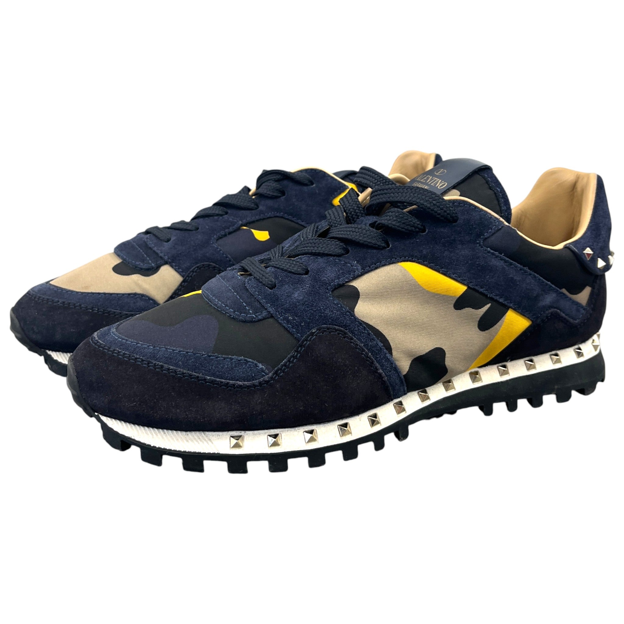Men's Rockrunner Camouflage Low Trainers Navy Size EU 41 / UK 7