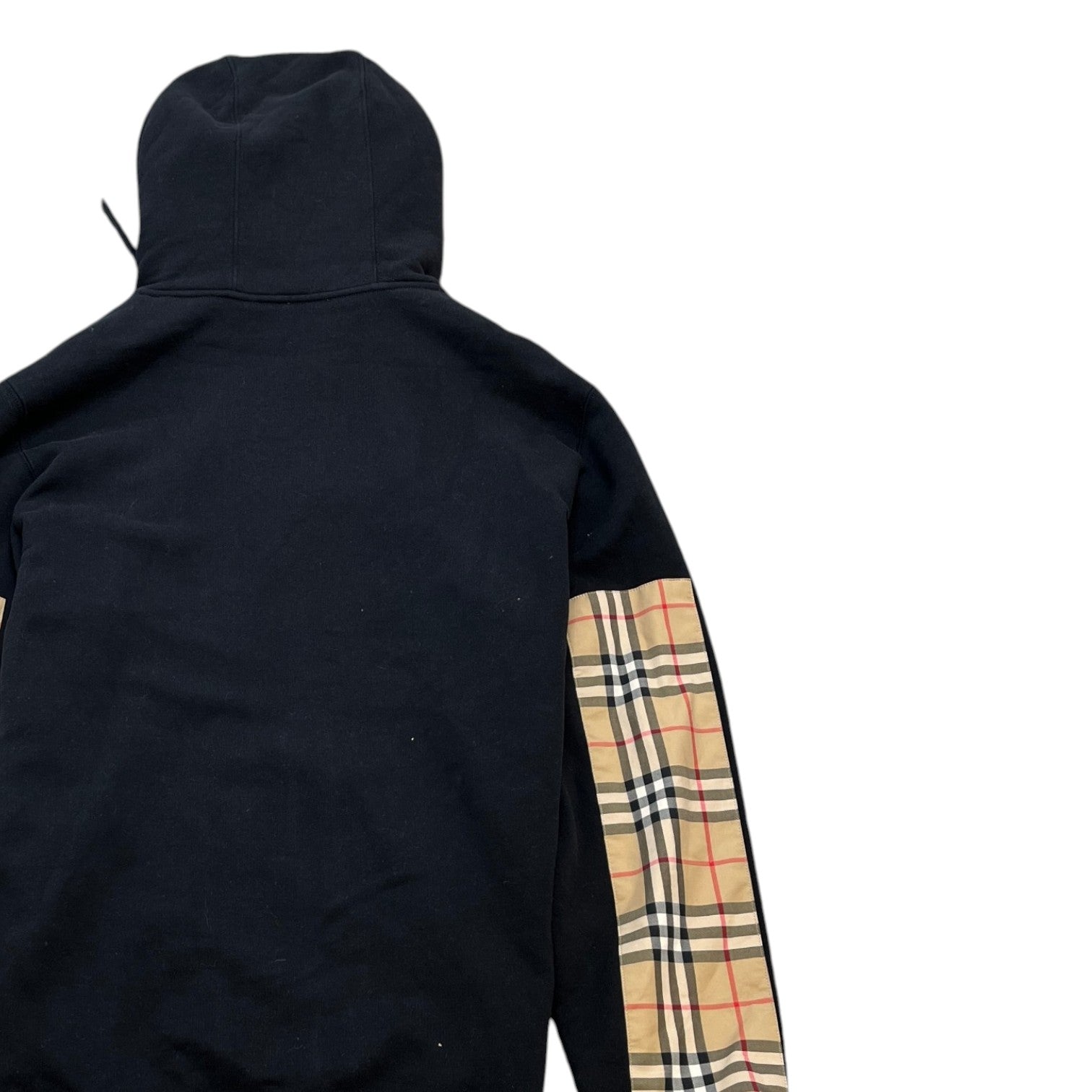 Men's Nova Check Logo Hoodie Black Size L