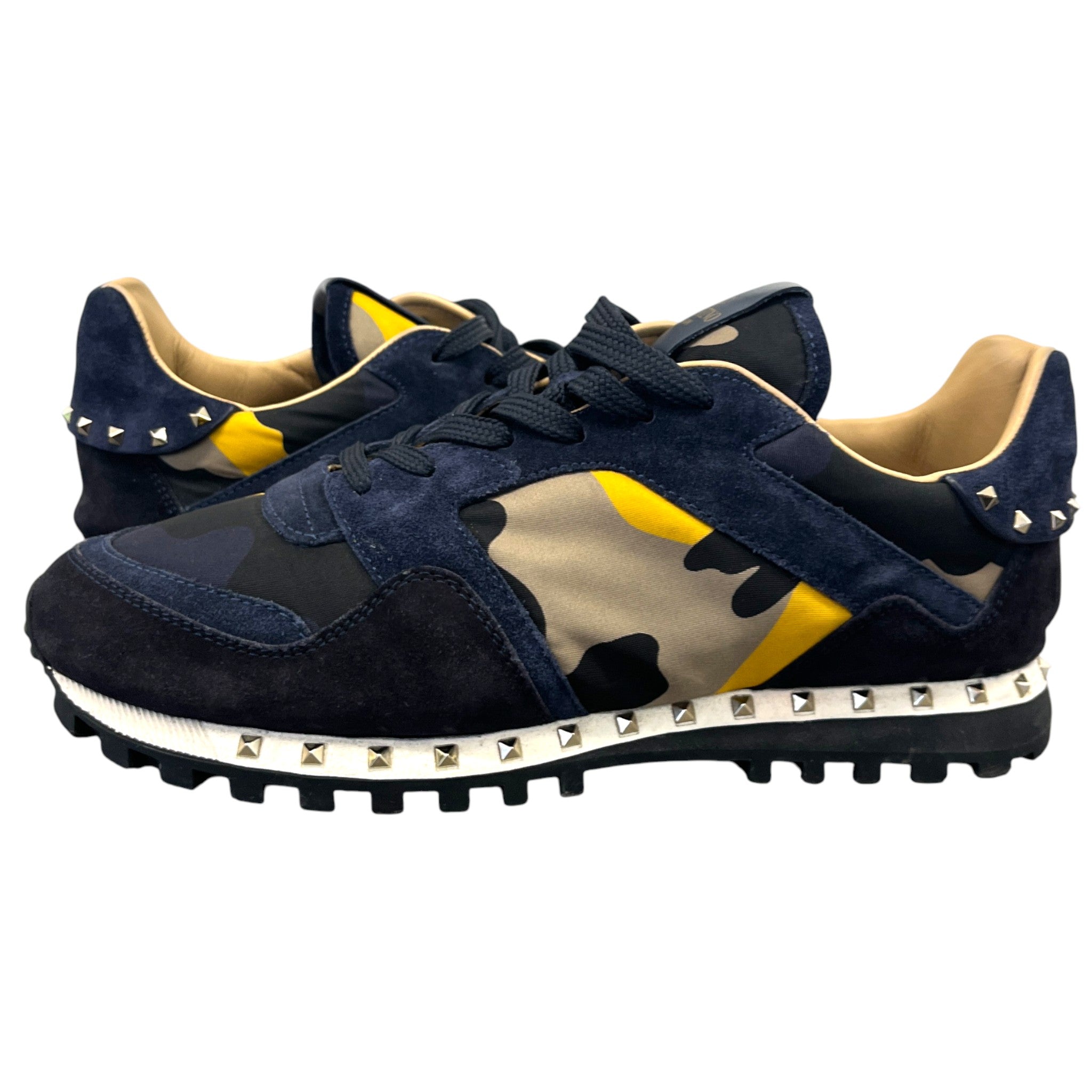 Men's Rockrunner Camouflage Low Trainers Navy Size EU 41 / UK 7