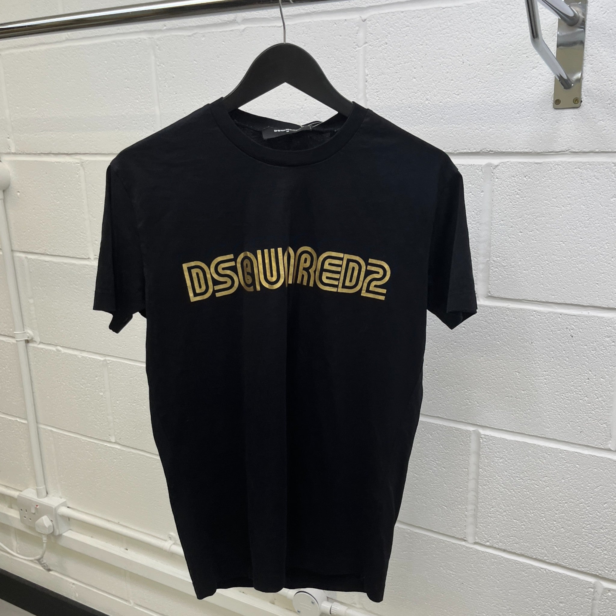 Men's Logo Print T-Shirt Black Size M