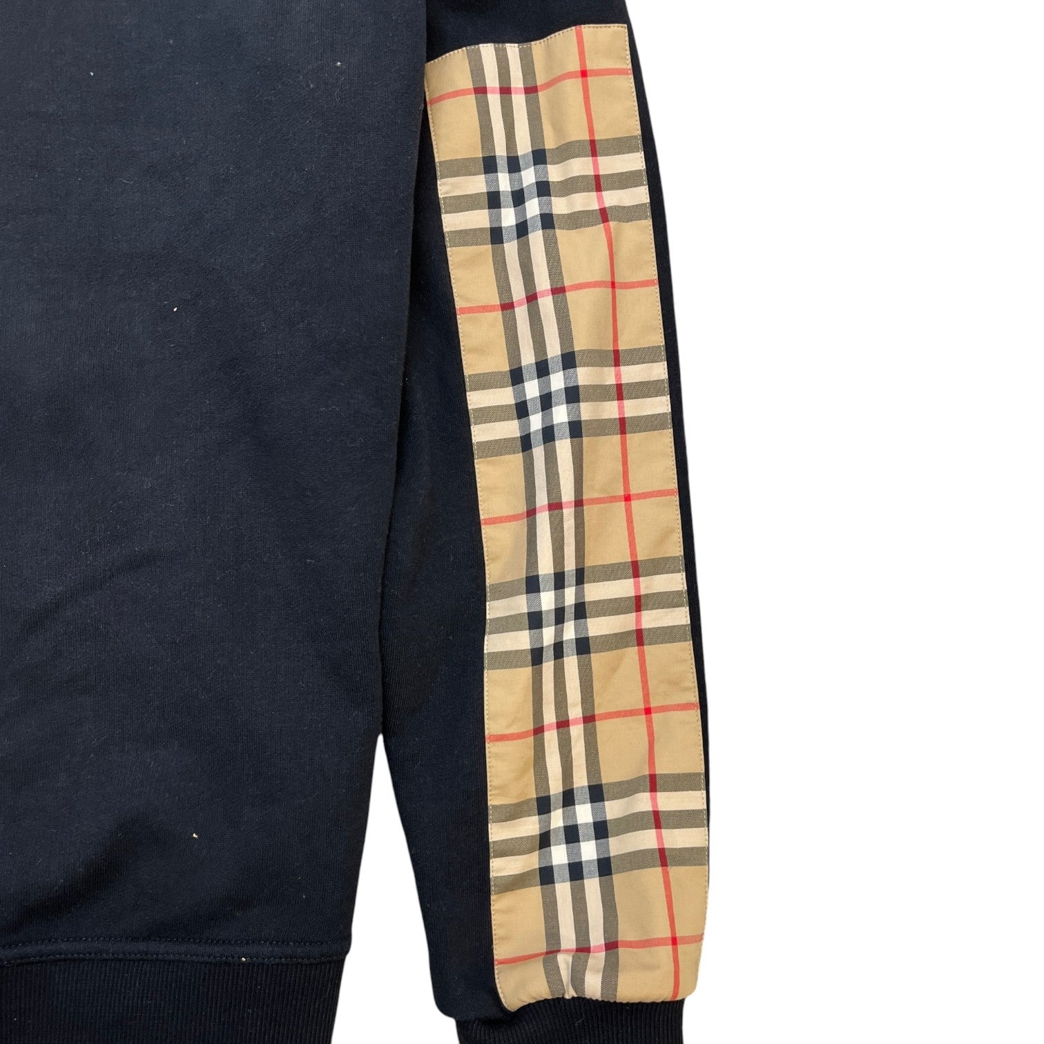 Men's Nova Check Logo Hoodie Black Size L