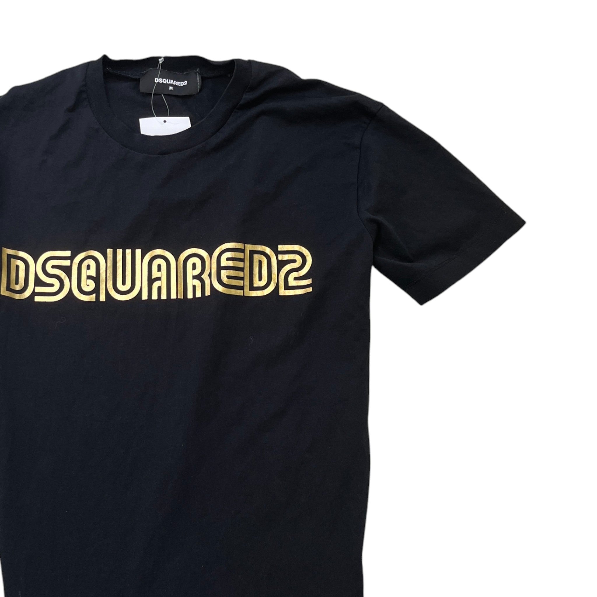 Men's Logo Print T-Shirt Black Size M