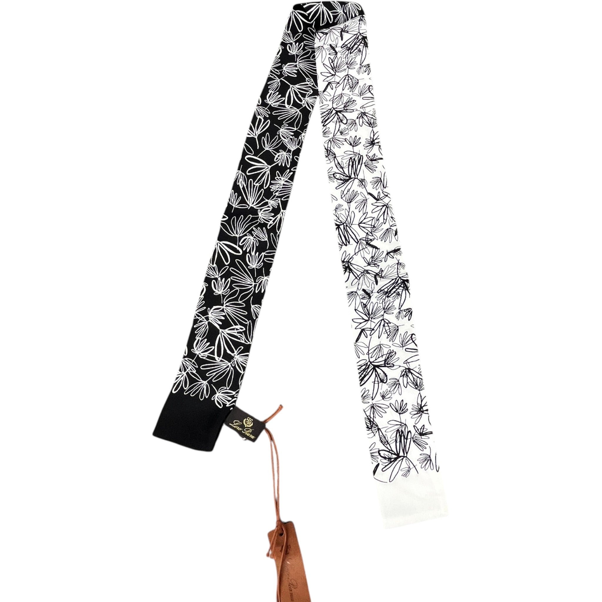 Women's Floral Print Scarf Black